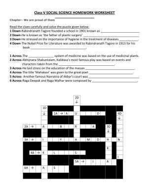 Worksheet for Class 5 Social Science We are proud of their Assignment