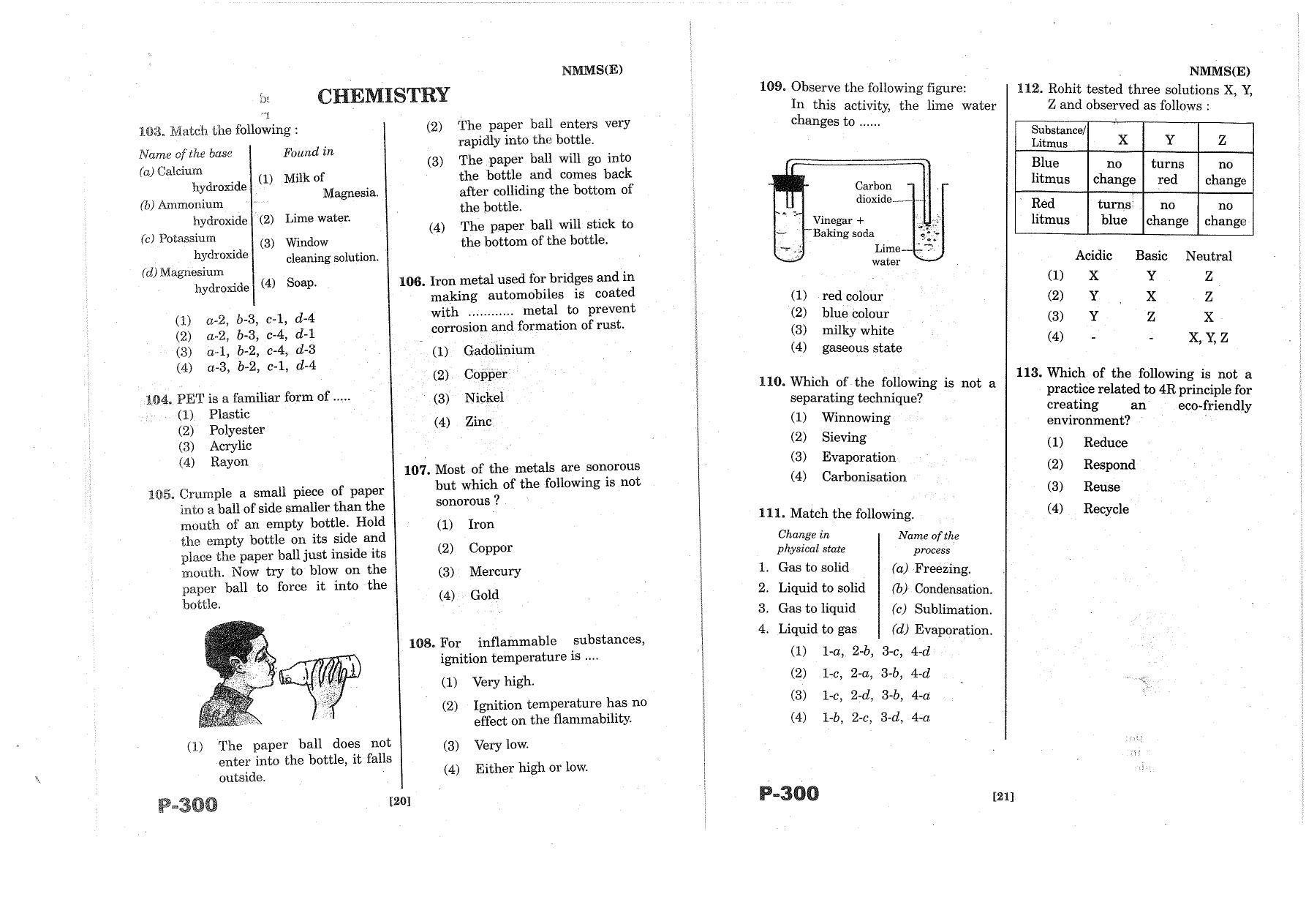 MAT - SAT English Nov 2015 Class 8 Andhra Pradesh NMMS Question Papers - Page 11