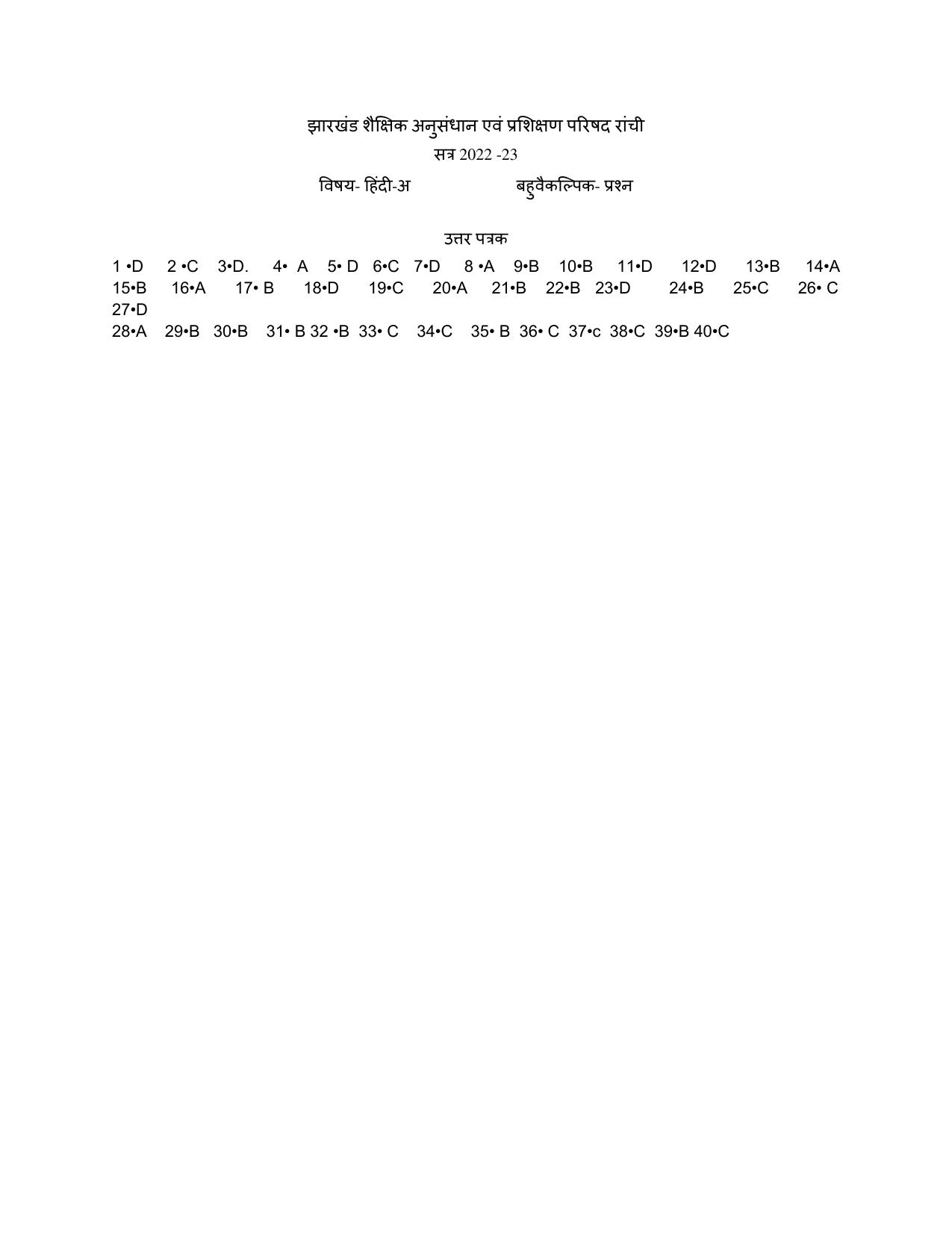 JAC Board Class 10th 2023 HINDI Model Paper - Page 22