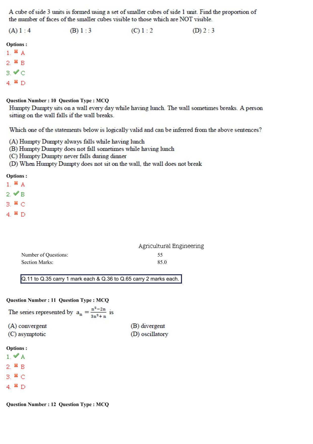 GATE 2015 Agricultural Engineering (AG) Question Paper with Answer Key - Page 4