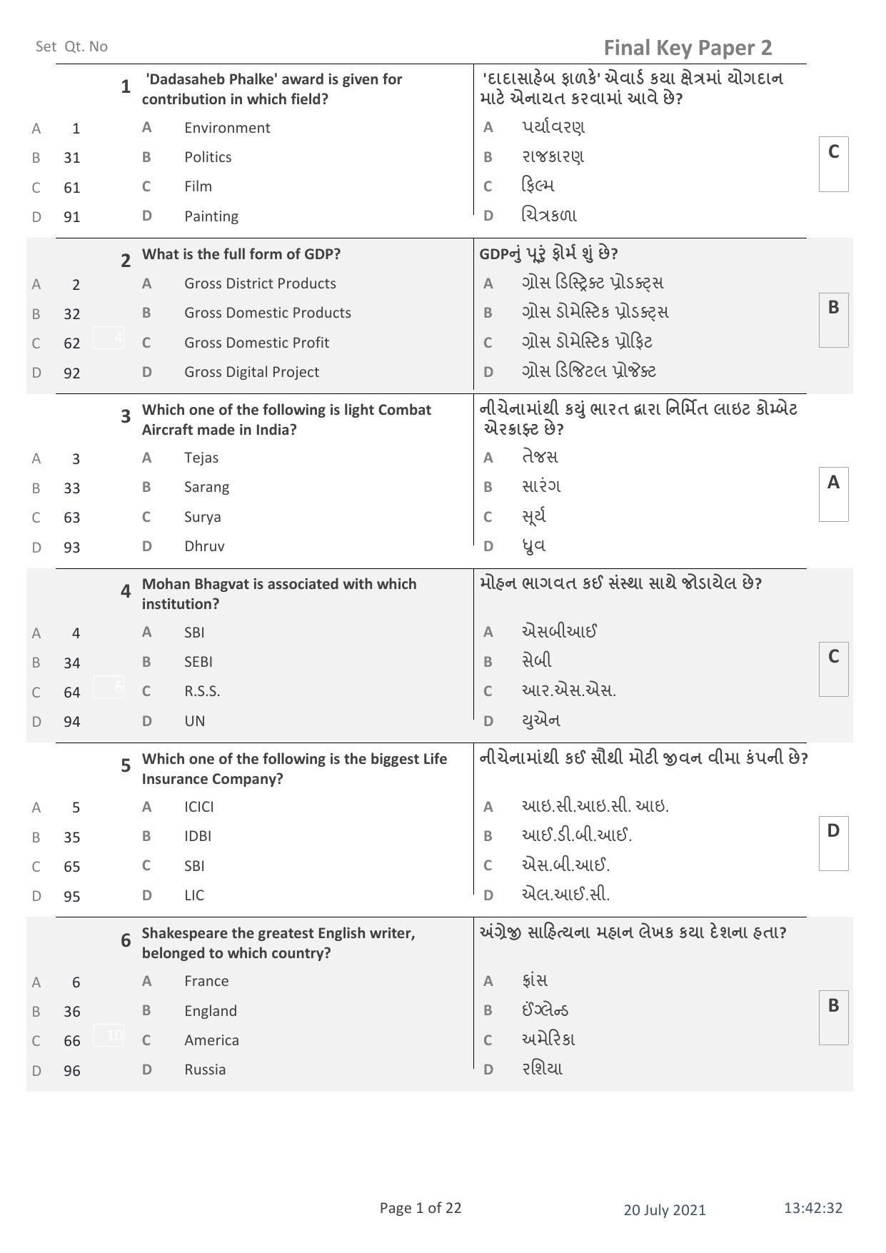 IITE Entrance Exam (i3T) Paper 2 Question Paper with Answer Key - Page 1