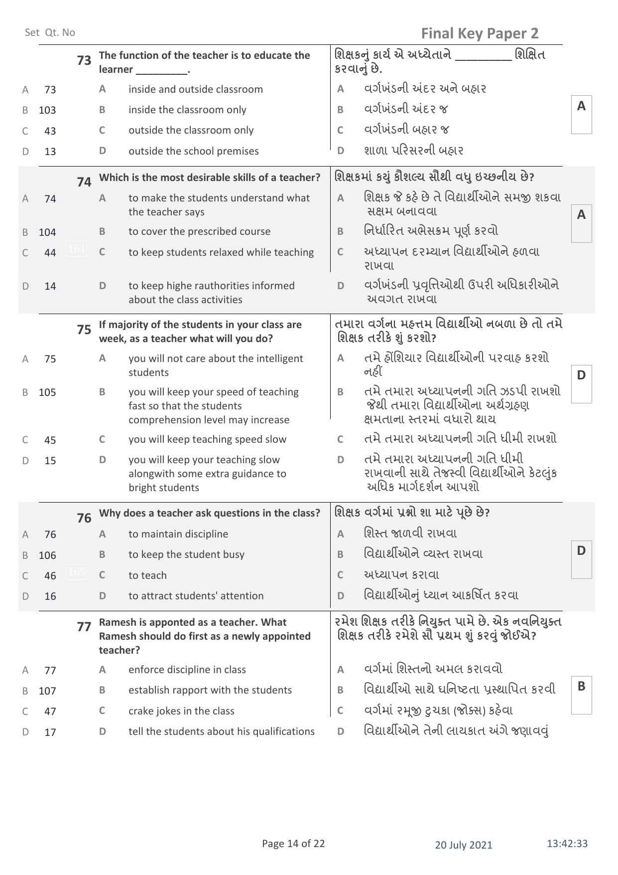 IITE Entrance Exam (i3T) Paper 2 Question Paper with Answer Key - Page 14
