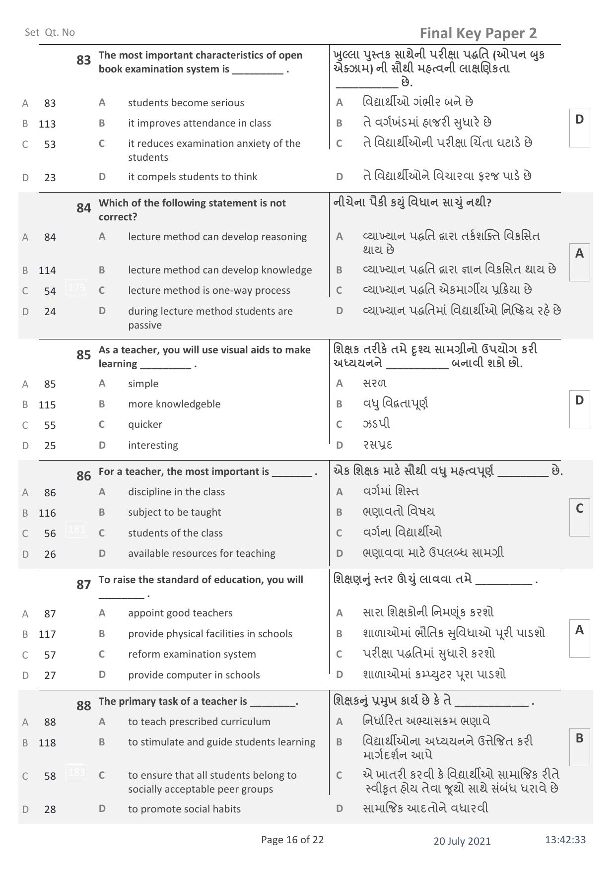 IITE Entrance Exam (i3T) Paper 2 Question Paper with Answer Key - Page 16