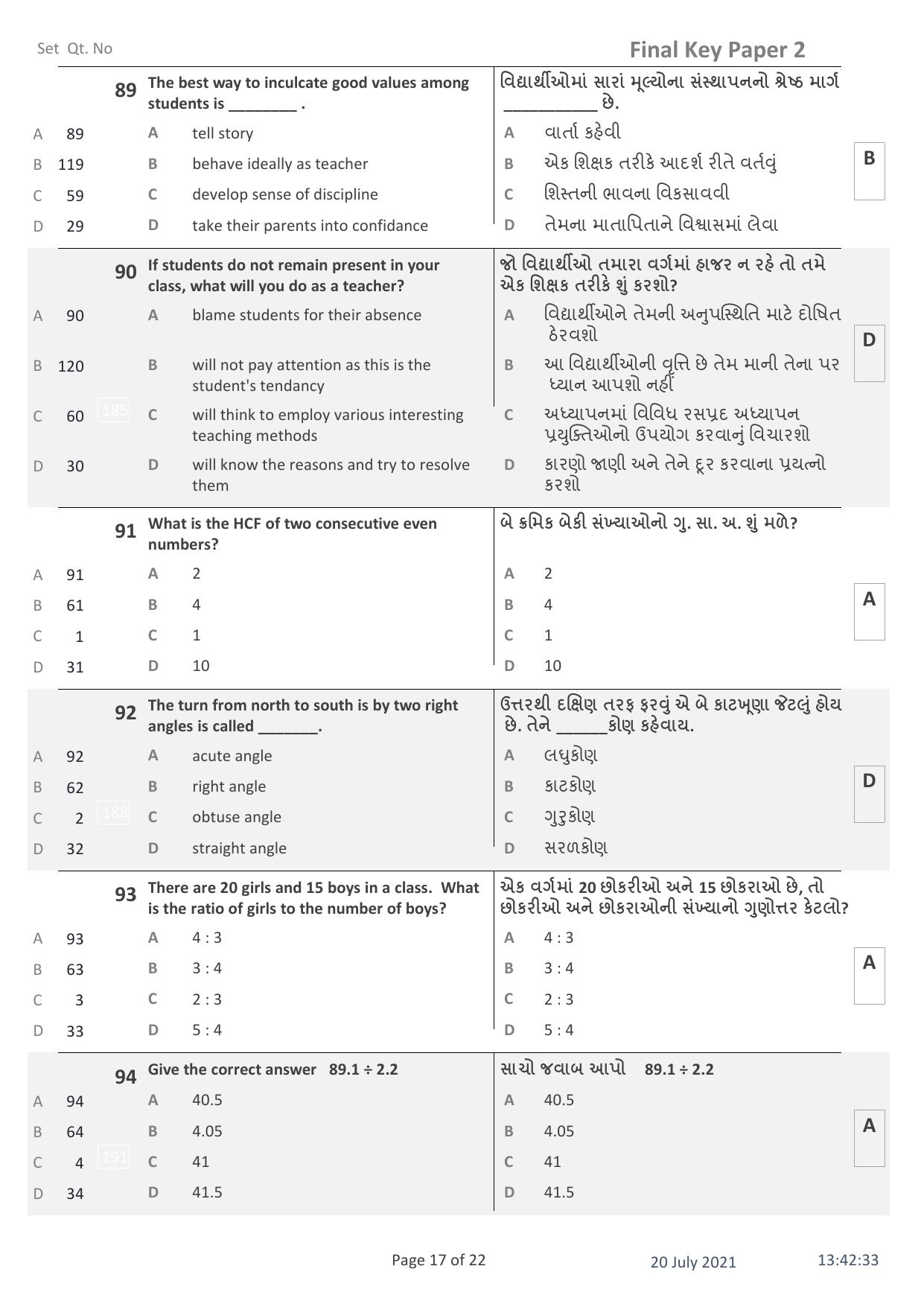 IITE Entrance Exam (i3T) Paper 2 Question Paper with Answer Key - Page 17