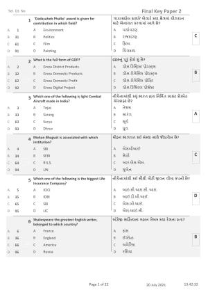 IITE Entrance Exam (i3T) Paper 2 Question Paper with Answer Key