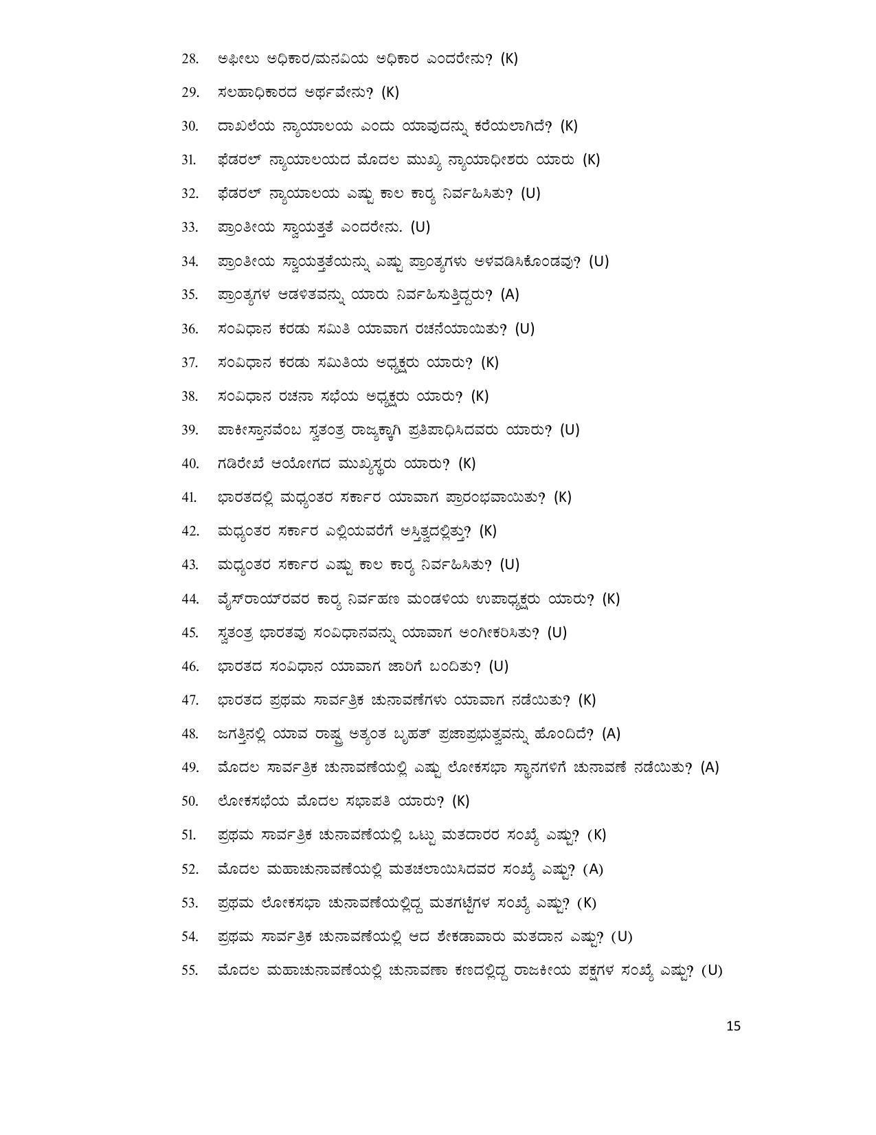 Karnataka 2nd PUC Question Bank for Political Science - Page 15