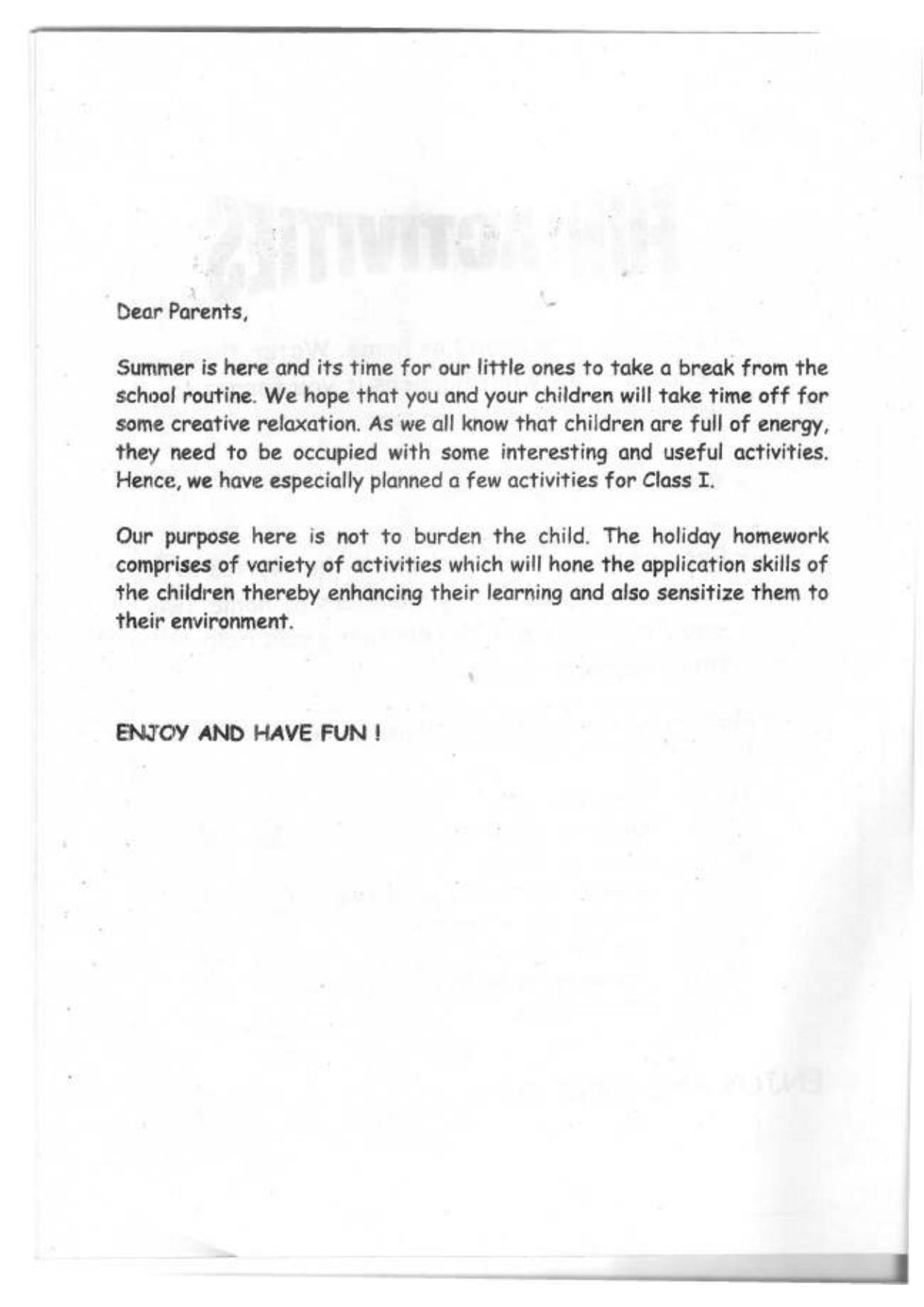 Worksheet for Class 1 English Assignment 82 - Page 2