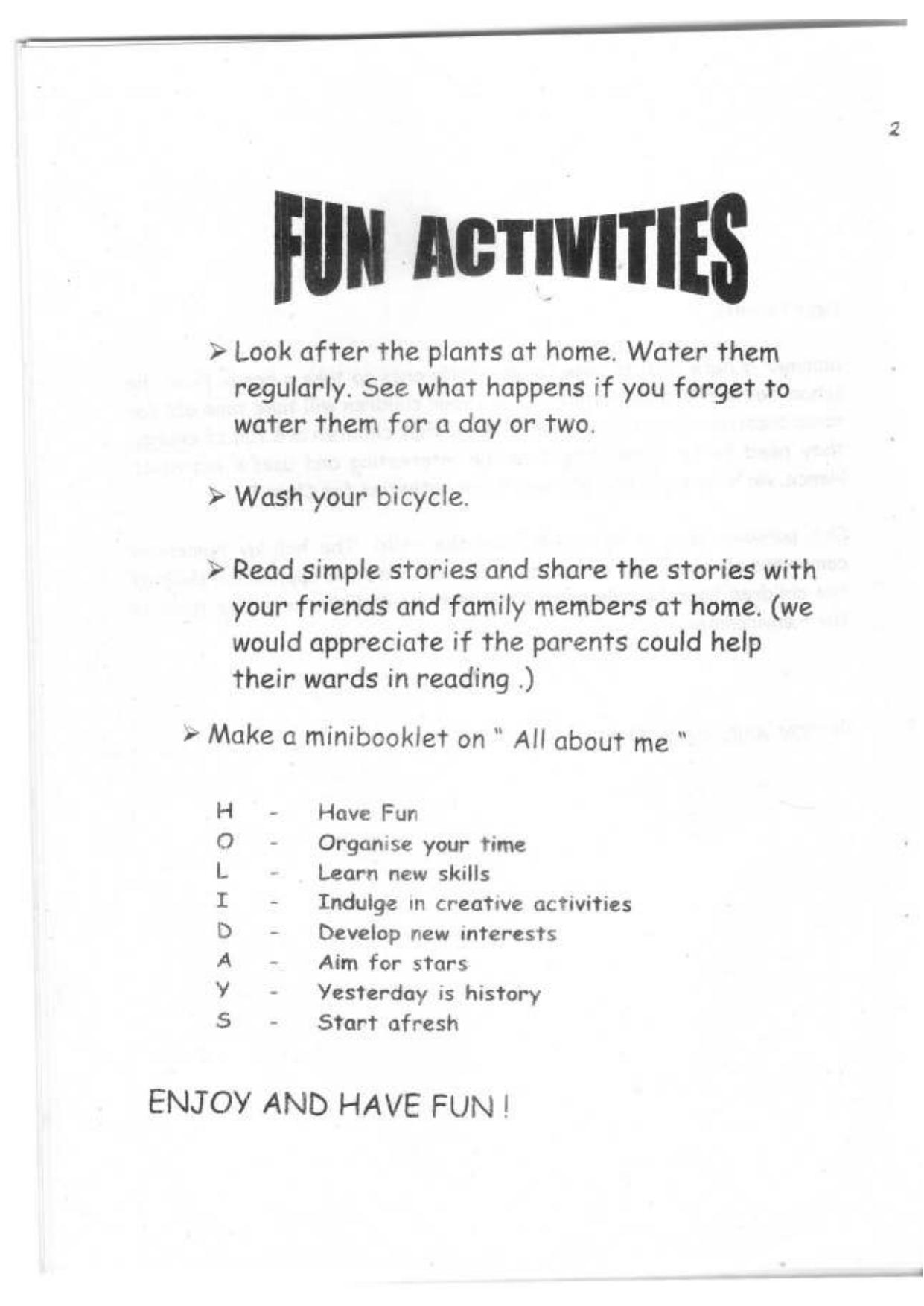 Worksheet for Class 1 English Assignment 82 - Page 3