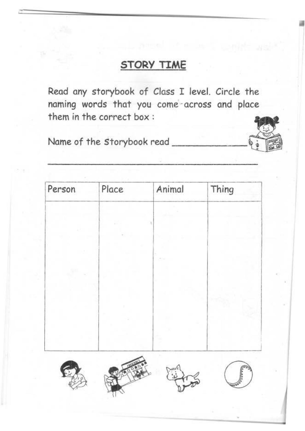 Worksheet for Class 1 English Assignment 82 - Page 9