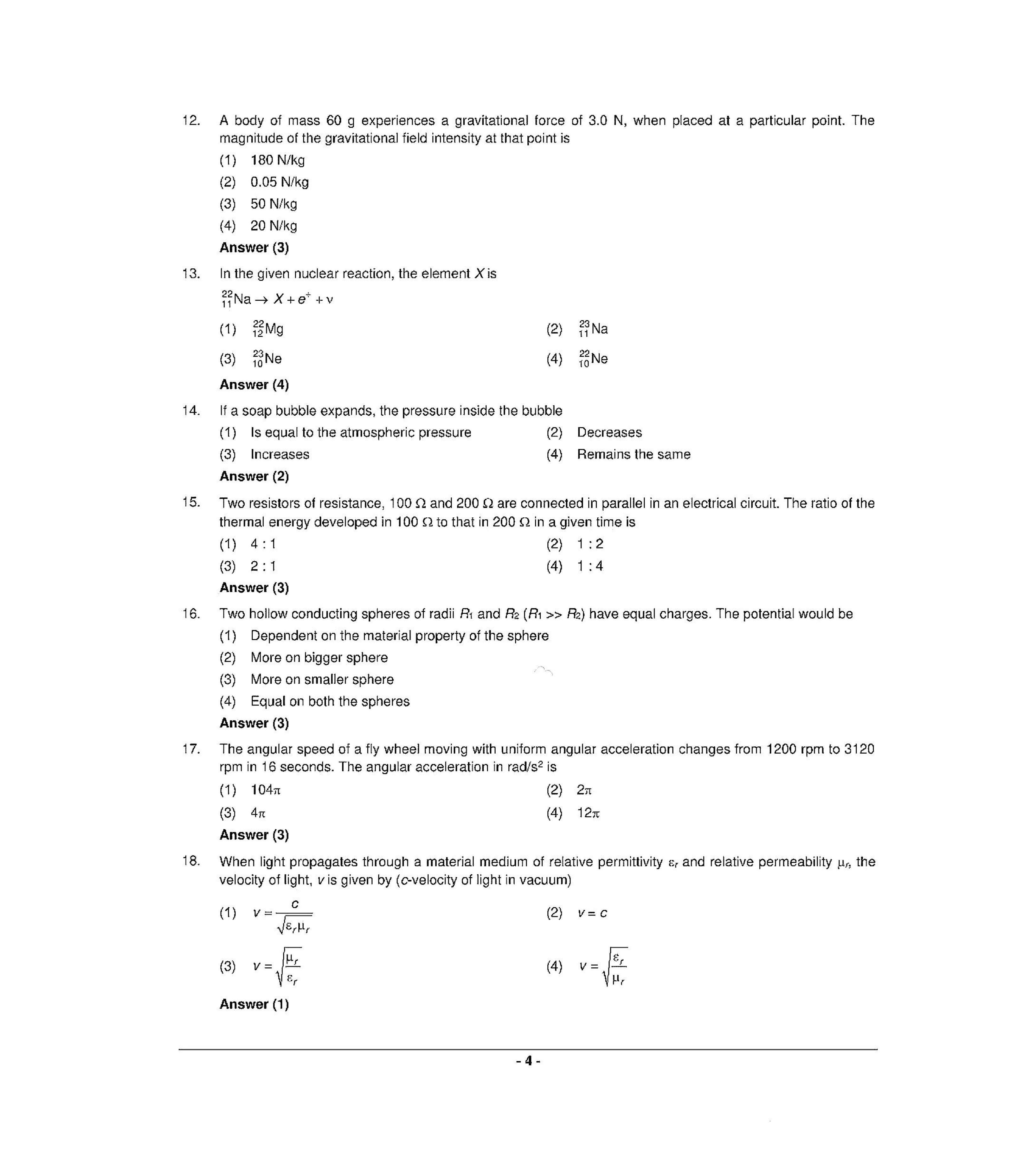 NEET R5 2022 Question Paper - Page 3