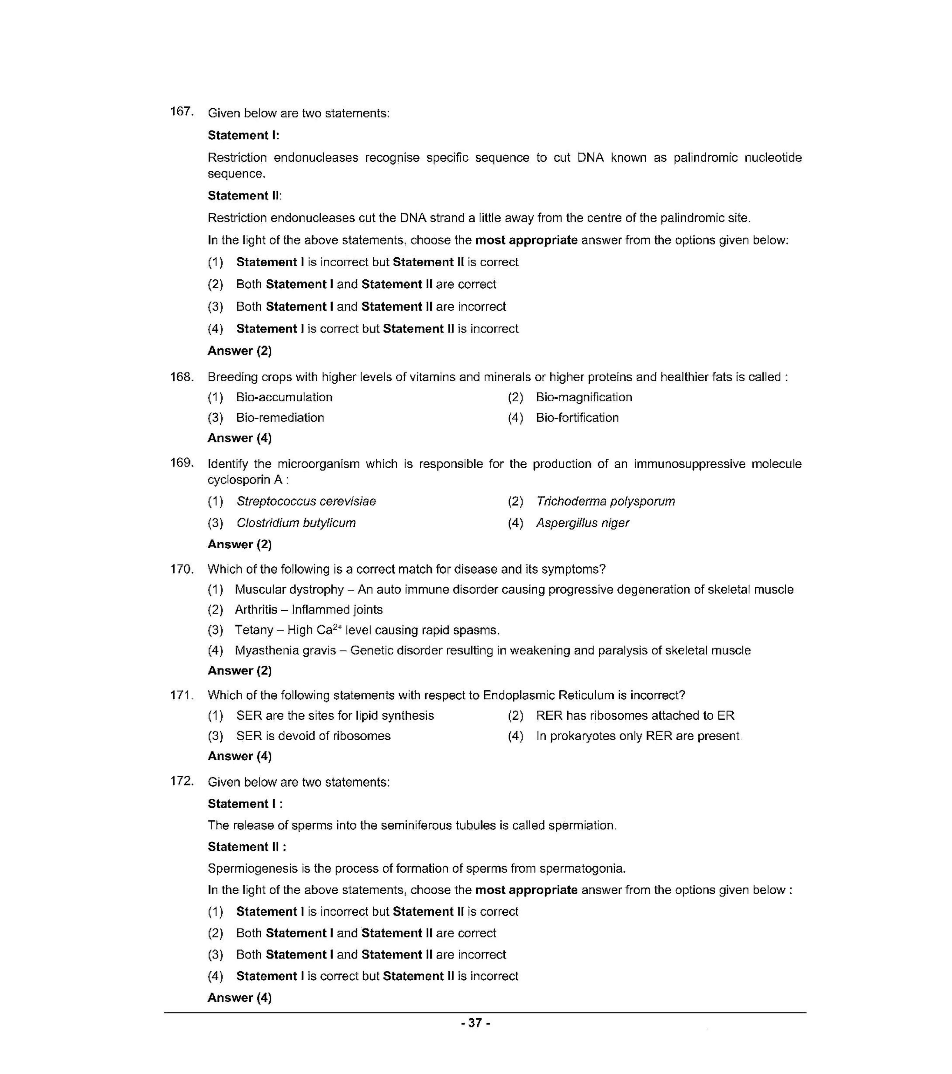 NEET R5 2022 Question Paper - Page 36