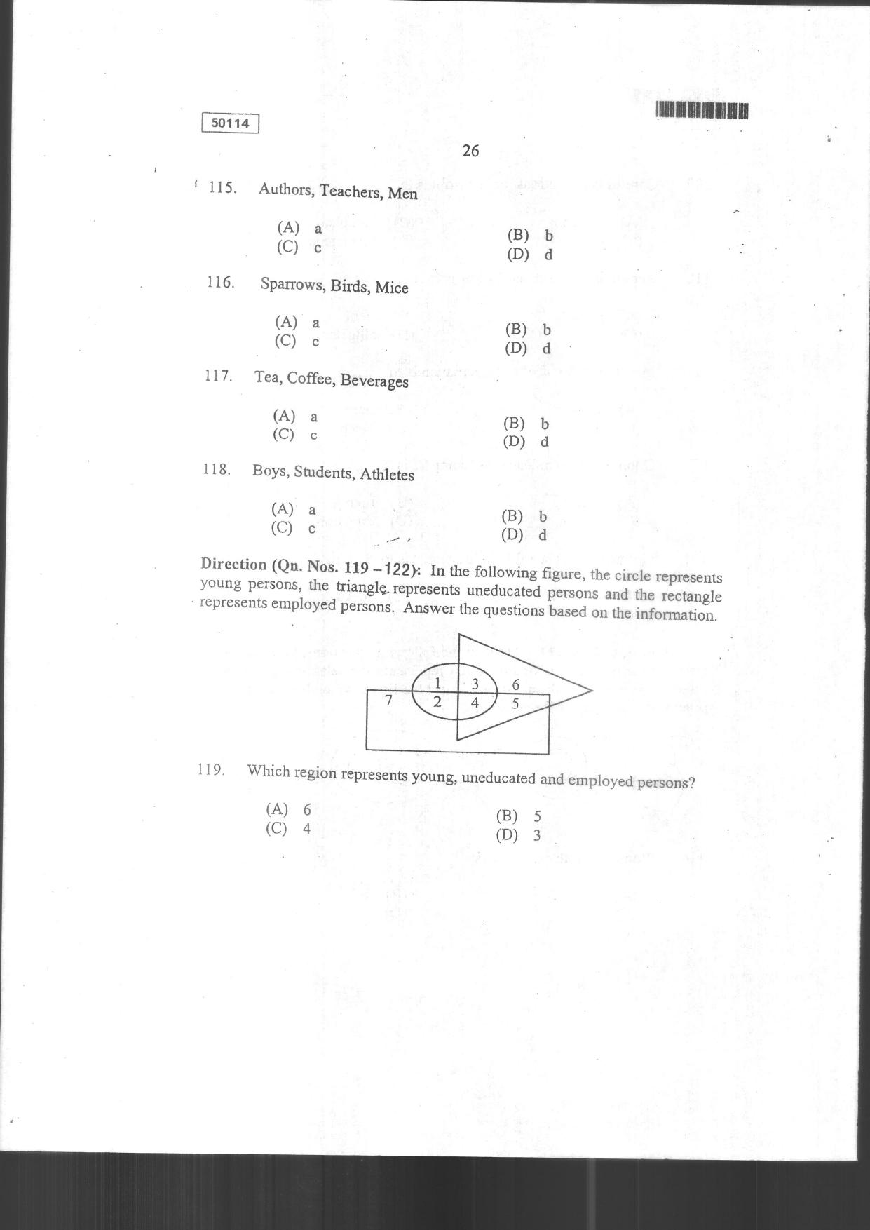 CUSAT CAT 2014 MCA Question Paper - Page 28
