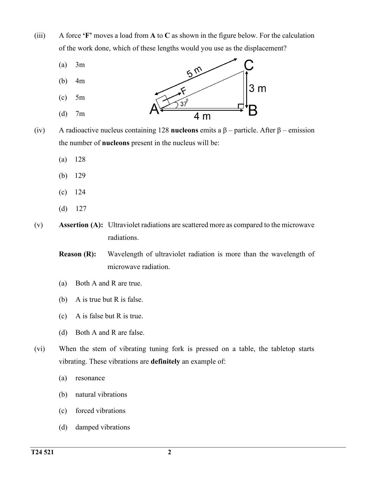 ICSE Class 10 Physics 2024 Question Paper - Page 2