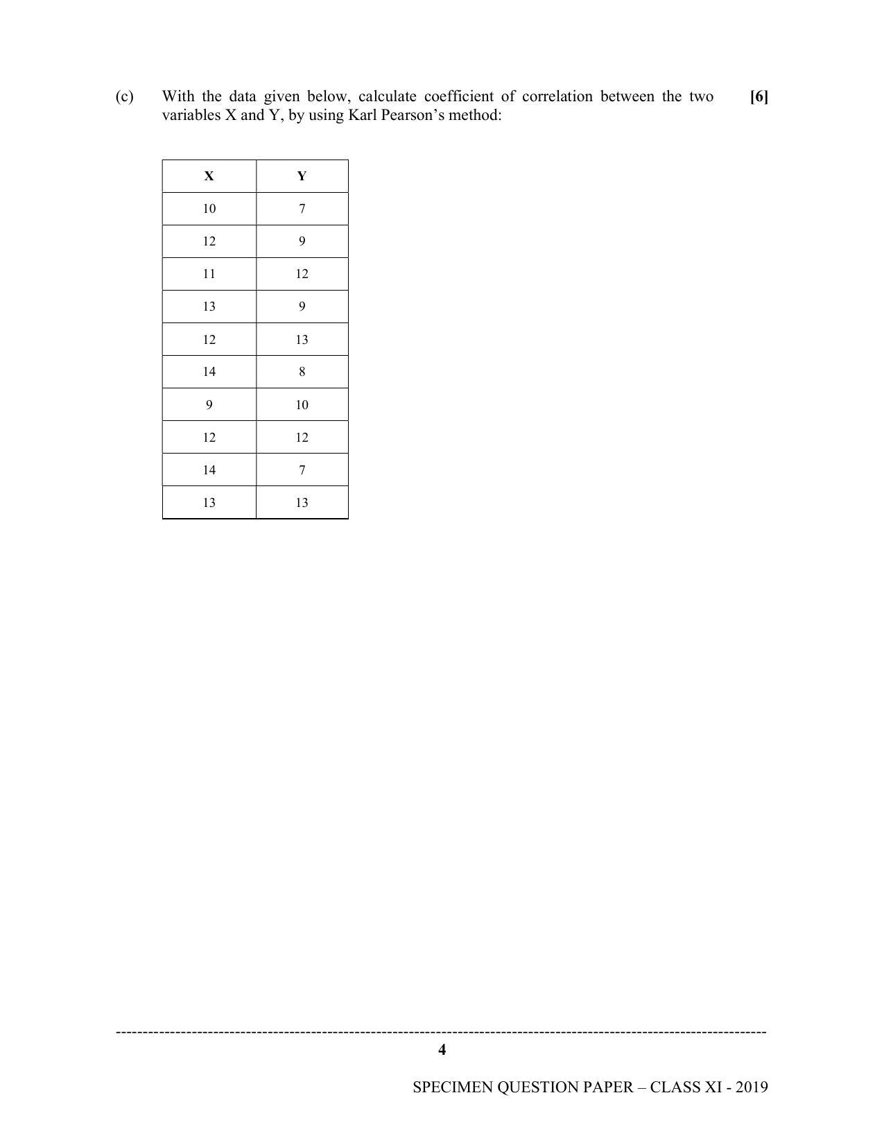 ISC Class 11 Specimen Economics Sample Papers 2023 - Page 4