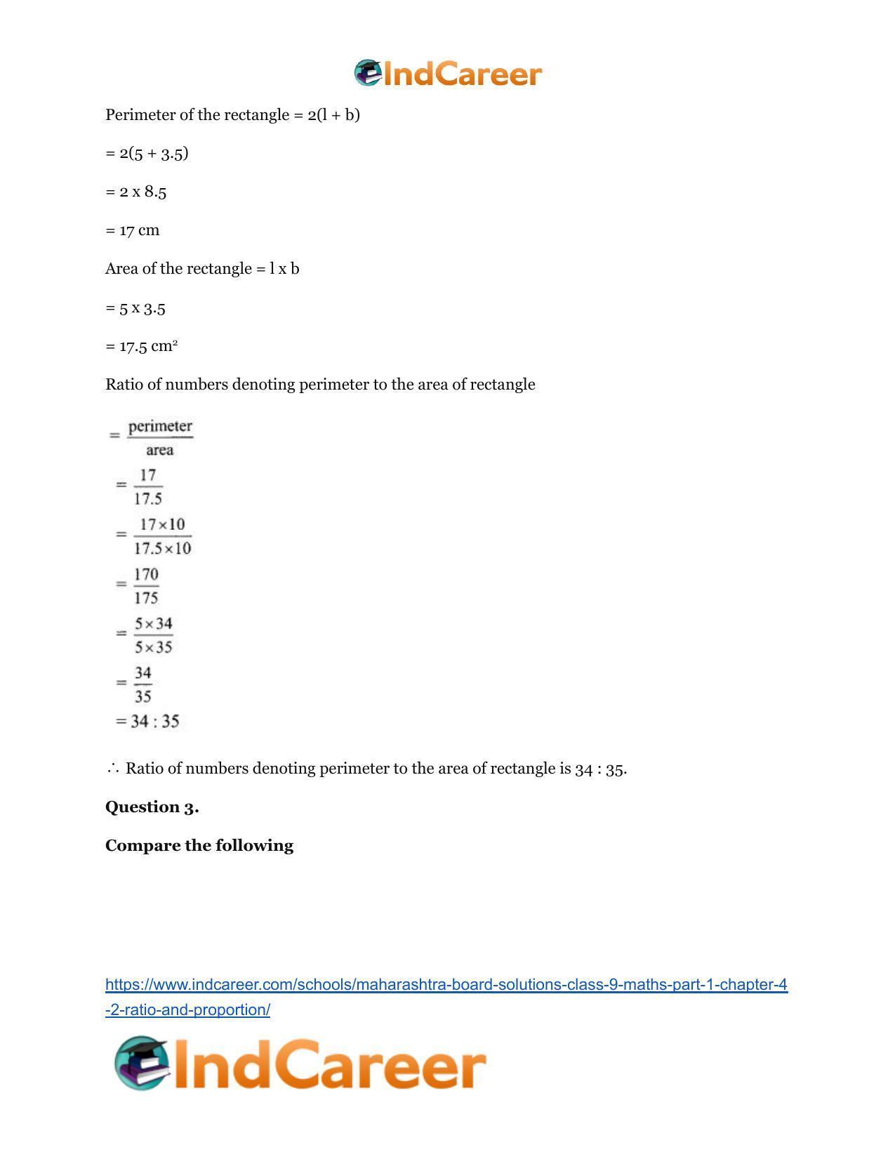 Maharashtra Board Solutions Class 9-Maths (Part 1): Chapter 4.2- Ratio and Proportion - Page 5