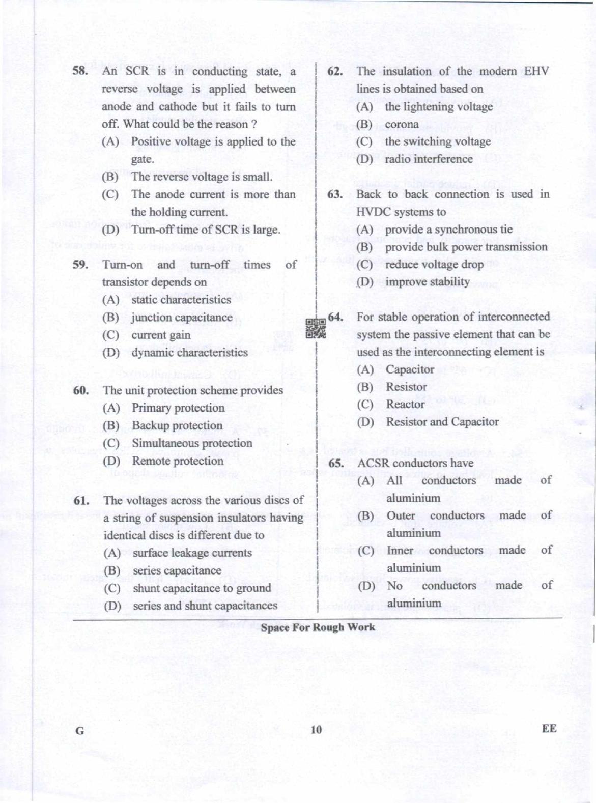 Karnataka PGCET 2019 Electrical Sciences Question Paper - Page 10