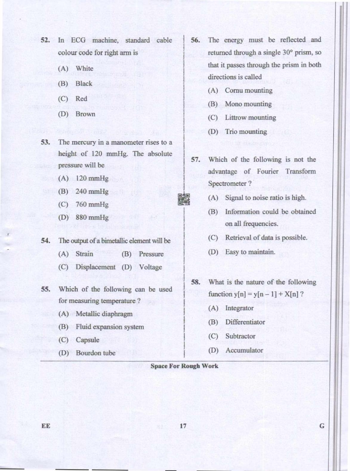 Karnataka PGCET 2019 Electrical Sciences Question Paper - Page 17