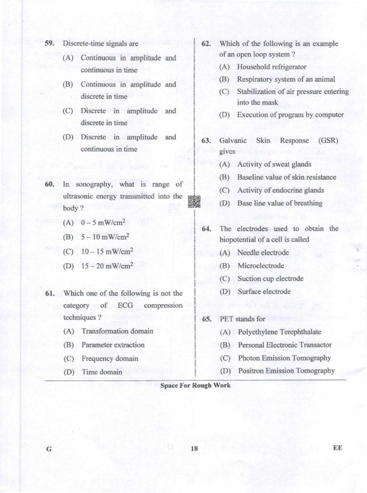 Karnataka PGCET 2019 Electrical Sciences Question Paper - Page 18