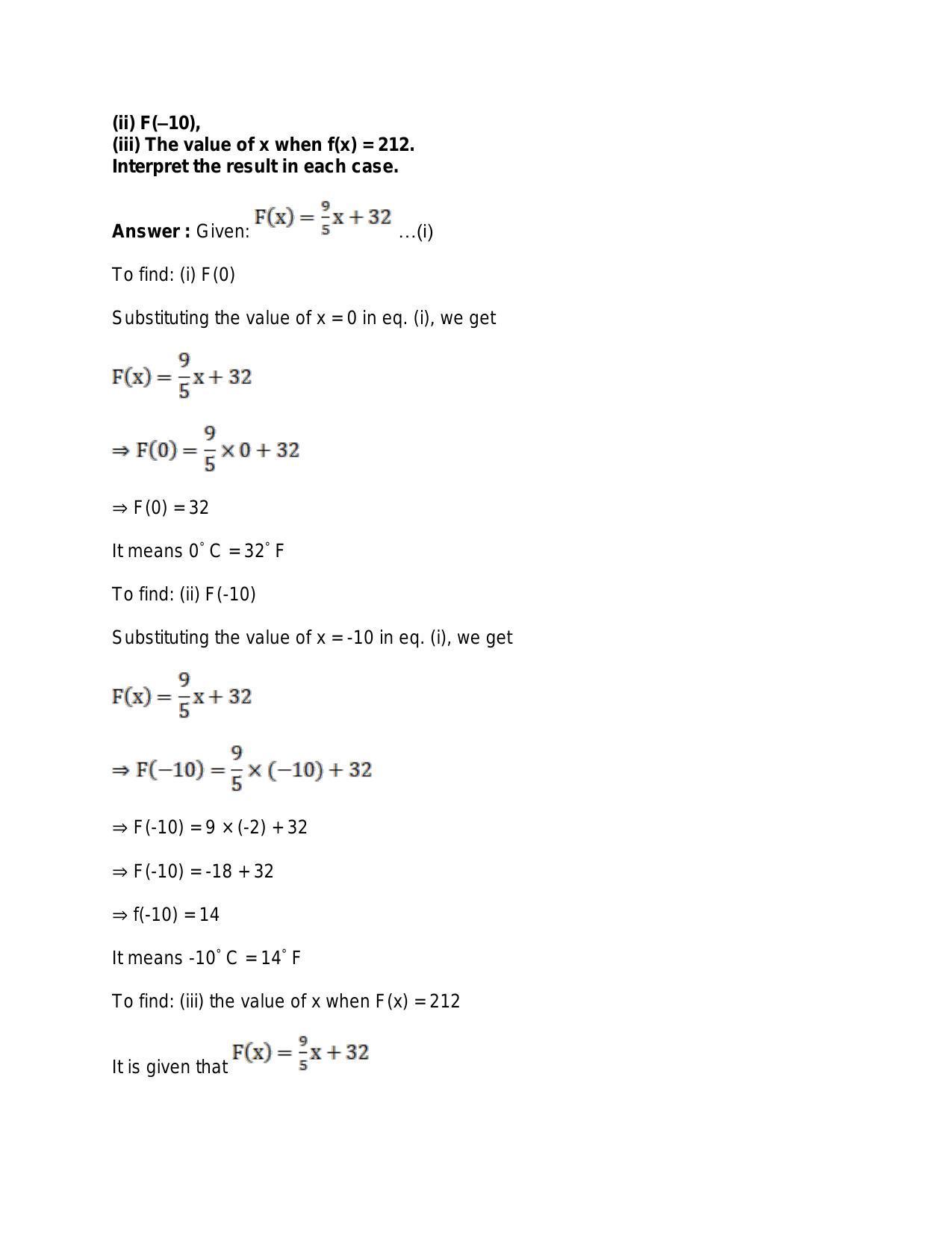 Chapter 3: Functions: RS Aggarwal Class 11 Solutions  - Page 19
