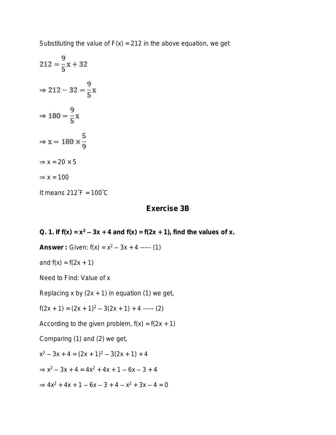 Chapter 3: Functions: RS Aggarwal Class 11 Solutions  - Page 20
