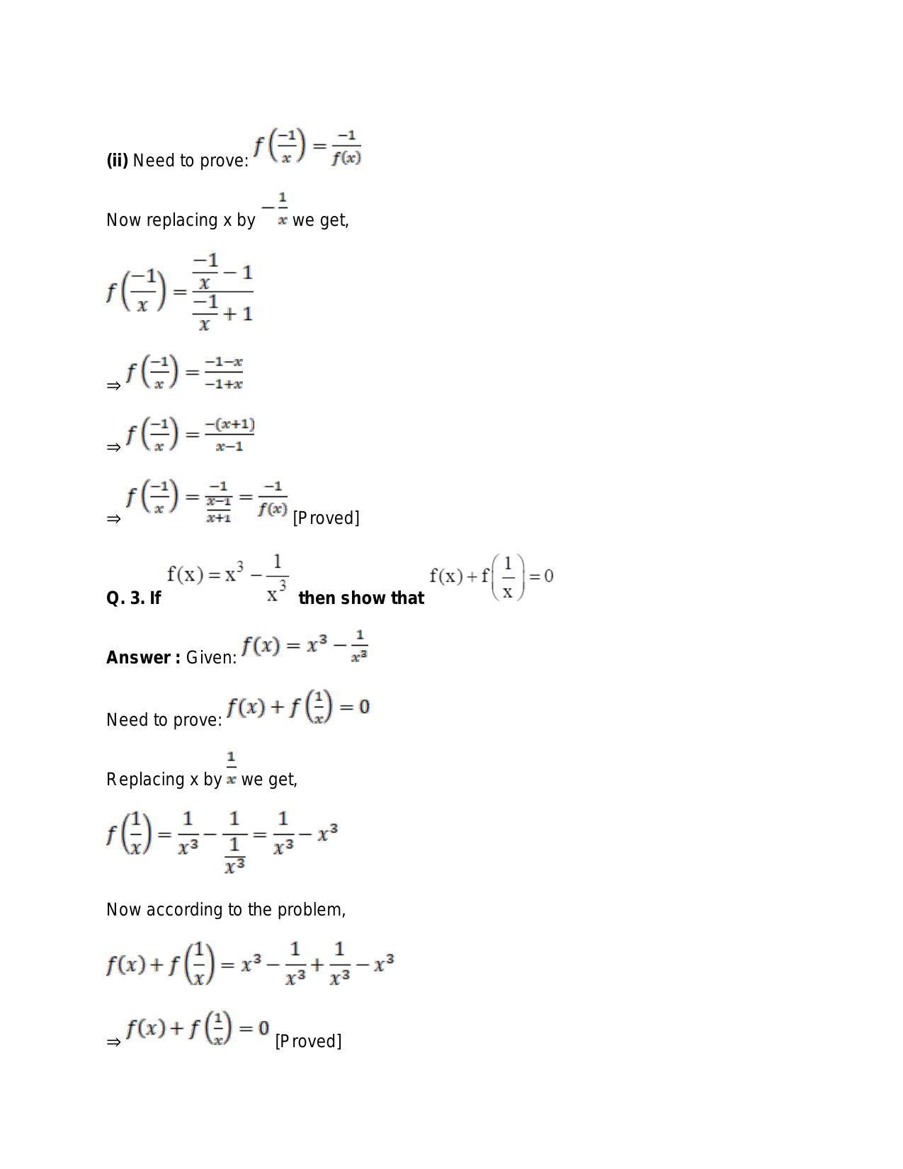 Chapter 3: Functions: RS Aggarwal Class 11 Solutions  - Page 22