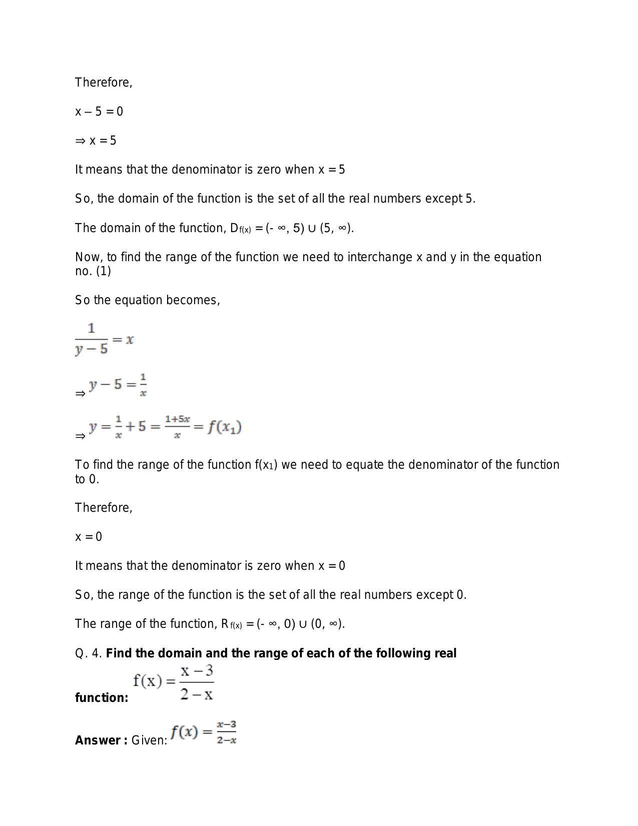 Chapter 3: Functions: RS Aggarwal Class 11 Solutions  - Page 30