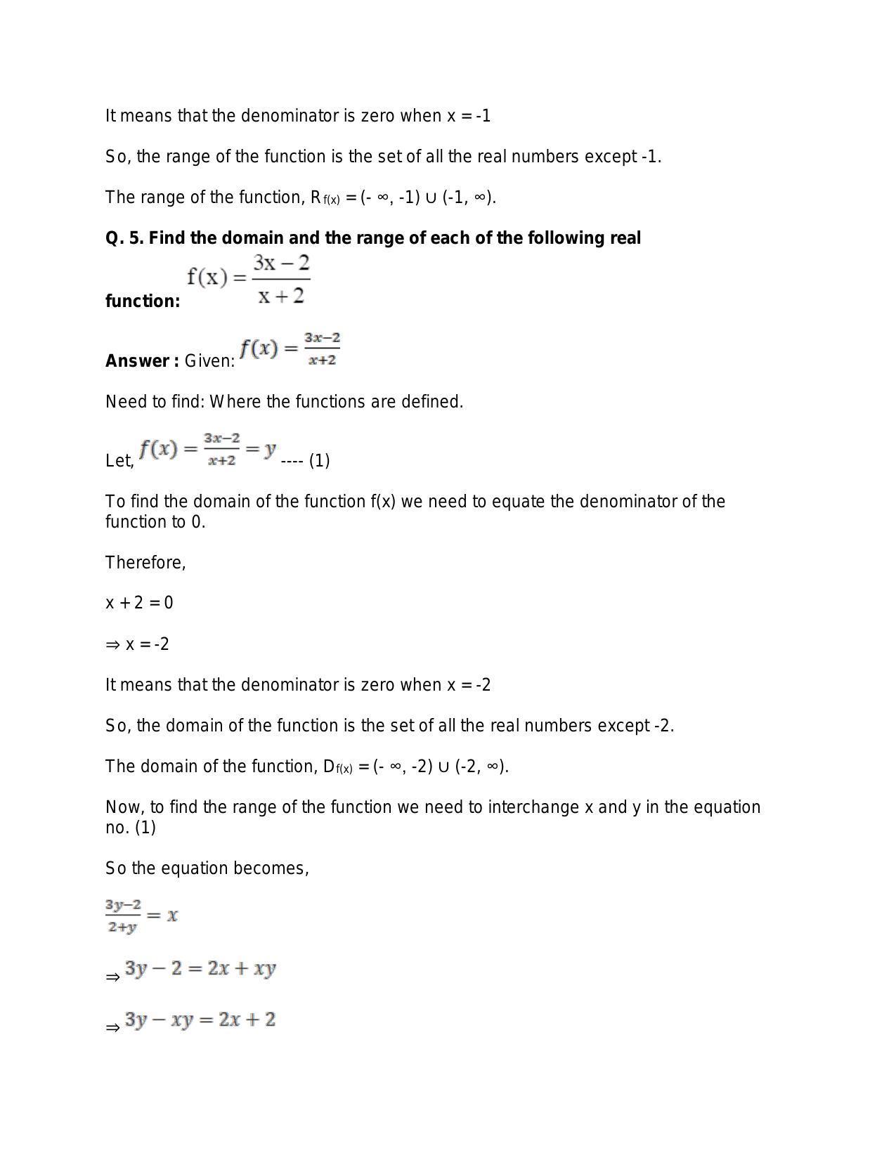 Chapter 3: Functions: RS Aggarwal Class 11 Solutions  - Page 32