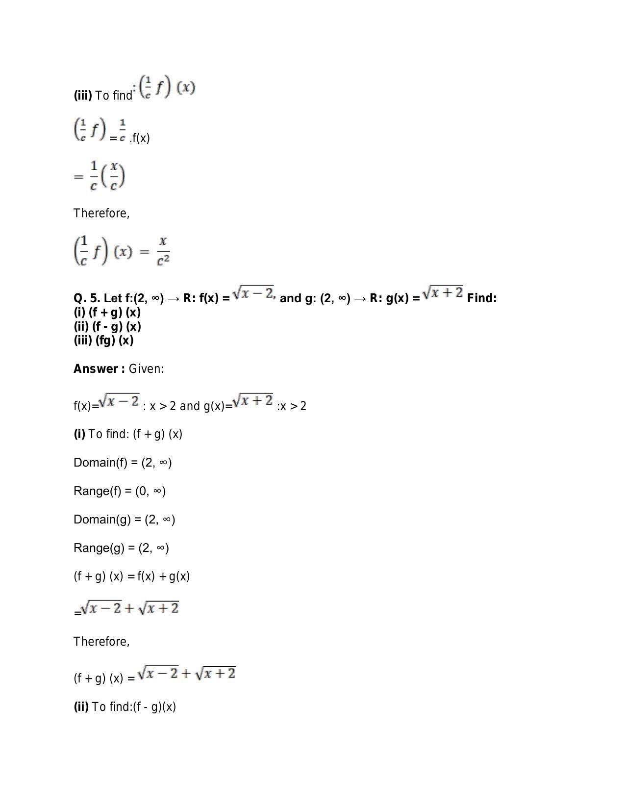 Chapter 3: Functions: RS Aggarwal Class 11 Solutions  - Page 52