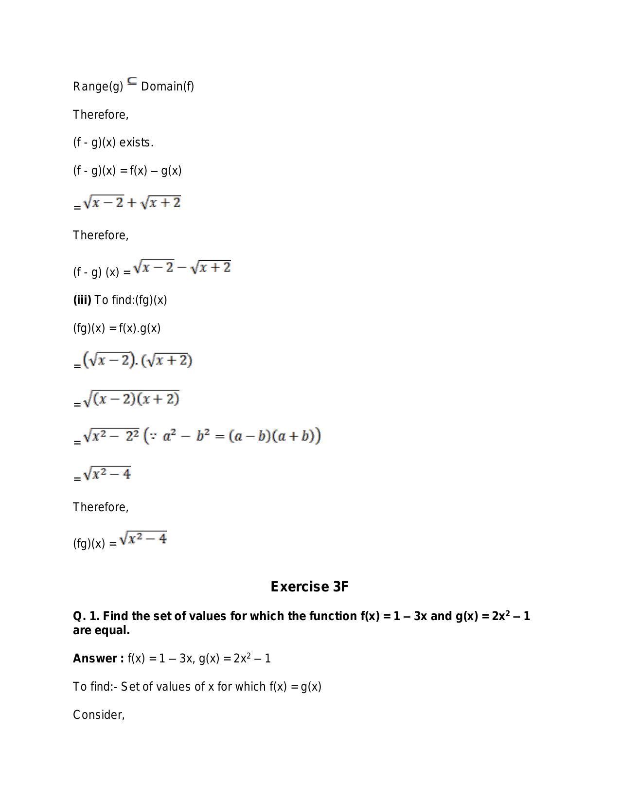 Chapter 3: Functions: RS Aggarwal Class 11 Solutions  - Page 53