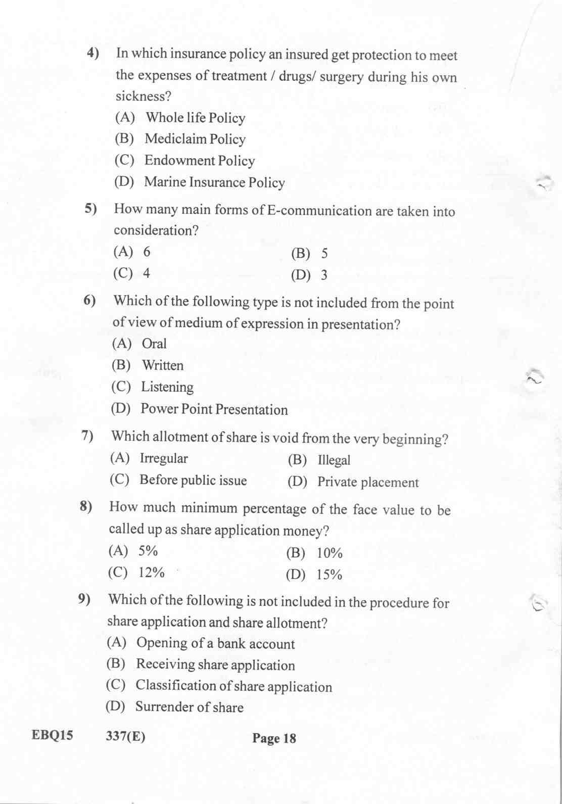 Gujarat Board Class 12th Question Paper 2022: (GHE) Secretarial Practice - Page 18