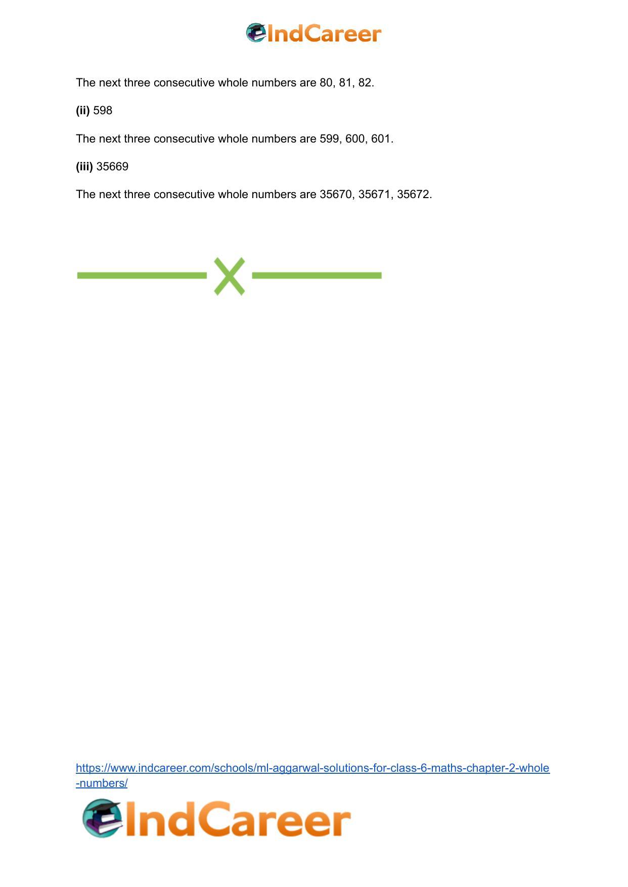 ML Aggarwal Solutions for Class 6 Maths Chapter 2- Whole Numbers - Page 5