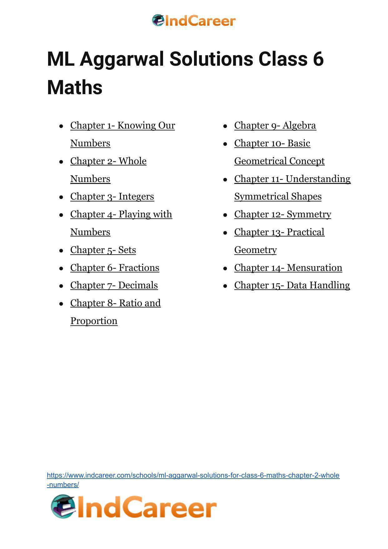 ML Aggarwal Solutions for Class 6 Maths Chapter 2- Whole Numbers - Page 6