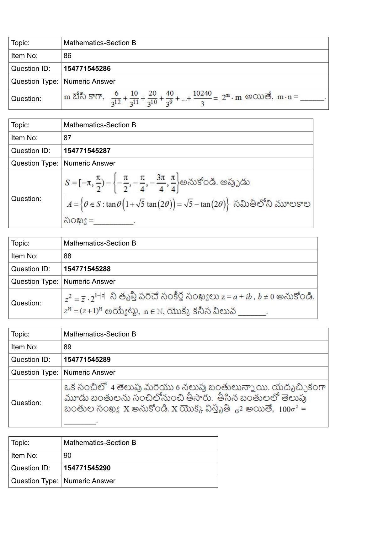 JEE Mains 2022: BTech Telugu (Shift 2) 28-07-2022 Question Paper - Page 34