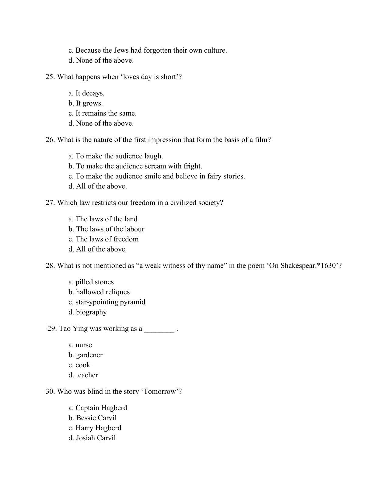 JAC Board 2023 Class 12th Arts Model Paper - Page 18