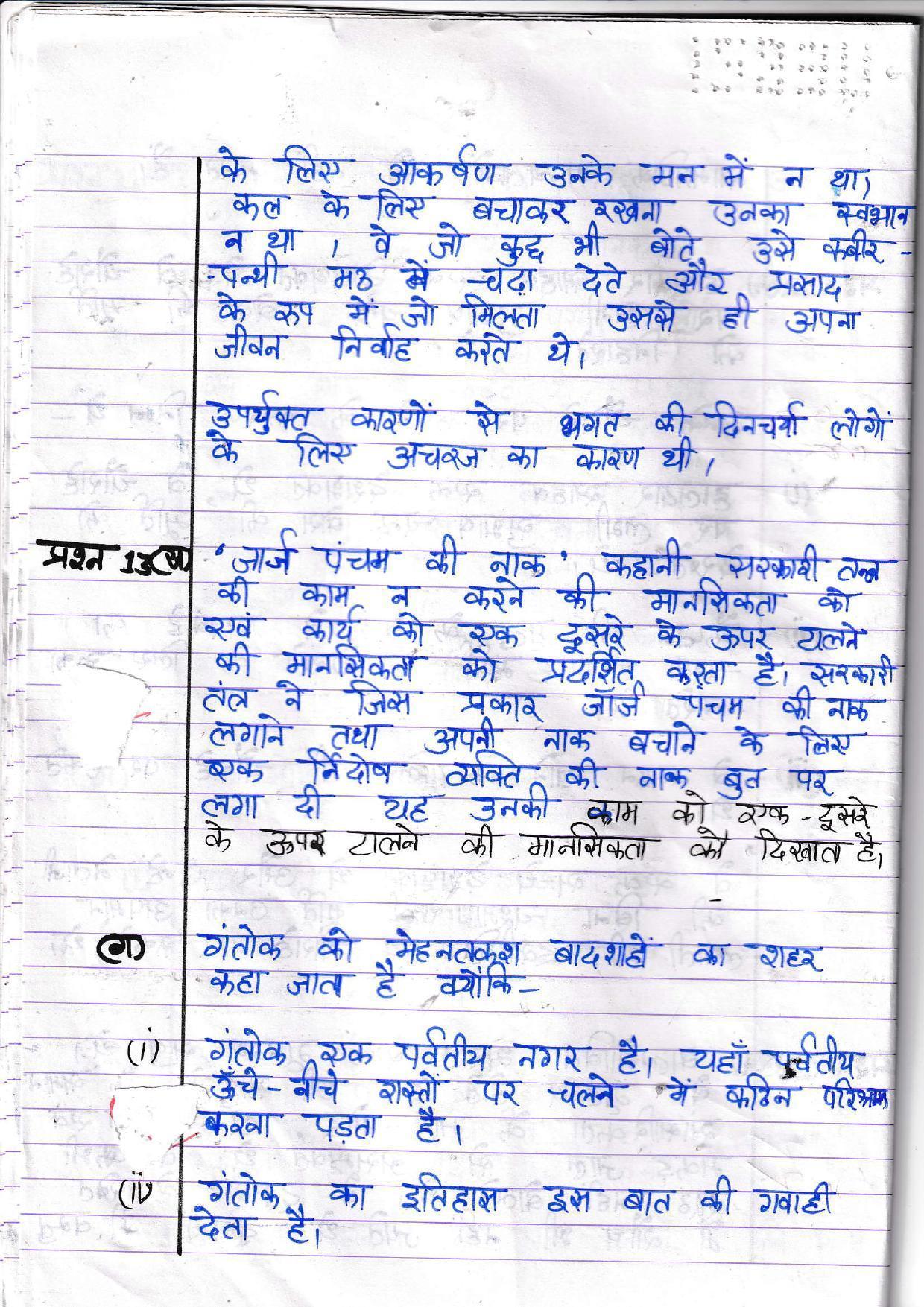 UBSE Class 10 Hindi 2022 Toppers Answer Sheet - Page 11