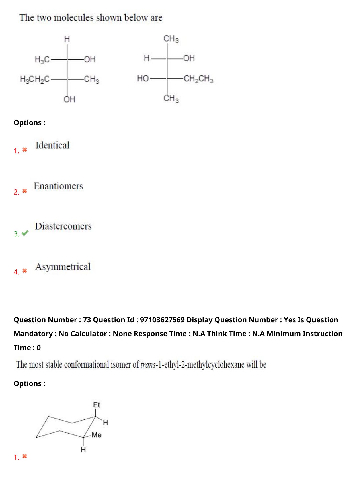 AP RCET 2024 Chemical Sciences Question Paper - Page 47