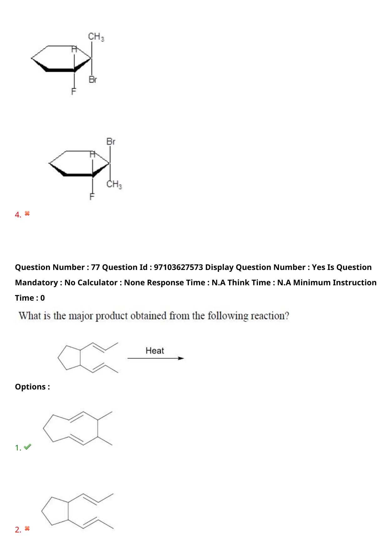 AP RCET 2024 Chemical Sciences Question Paper - Page 51