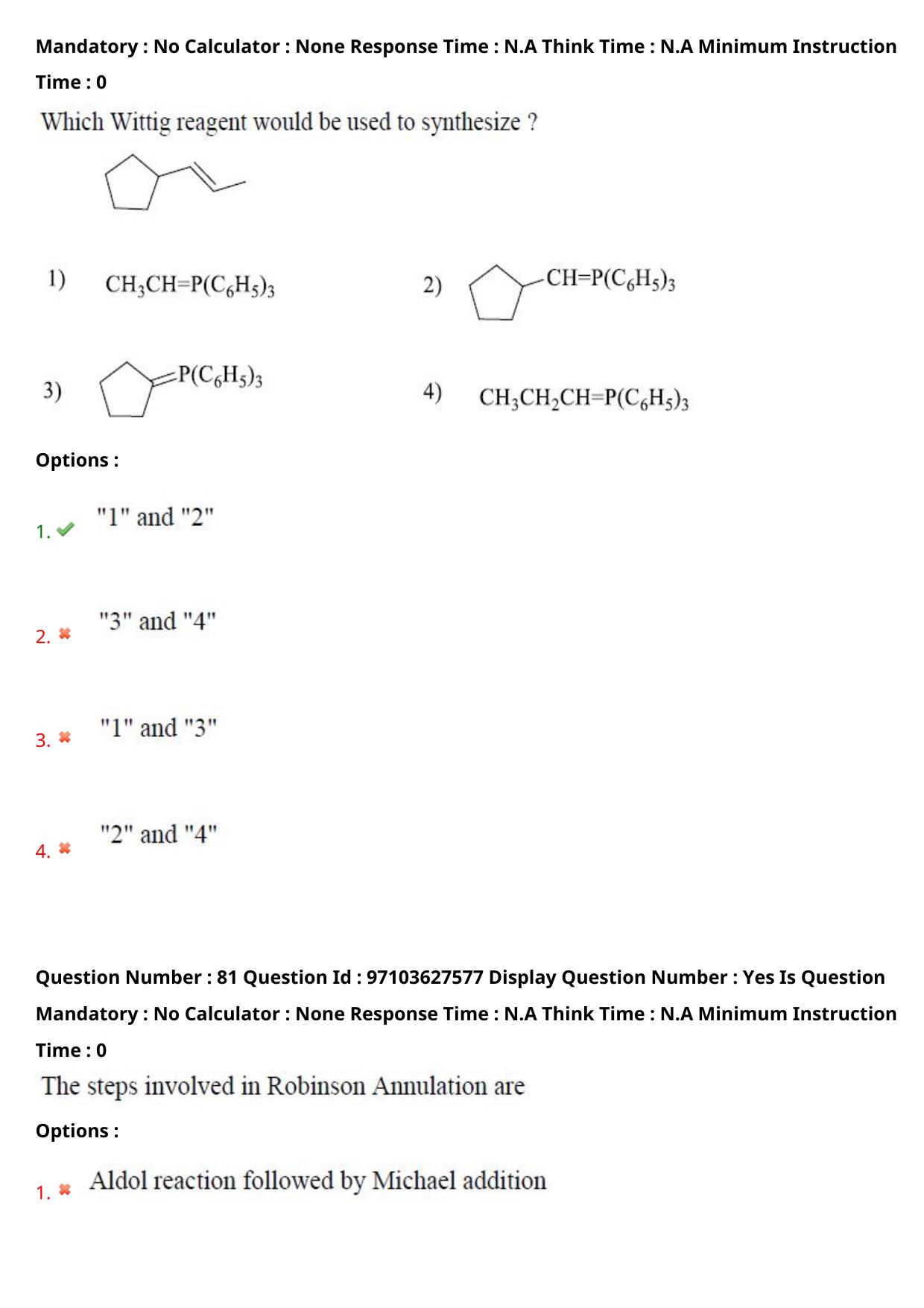 AP RCET 2024 Chemical Sciences Question Paper - Page 54