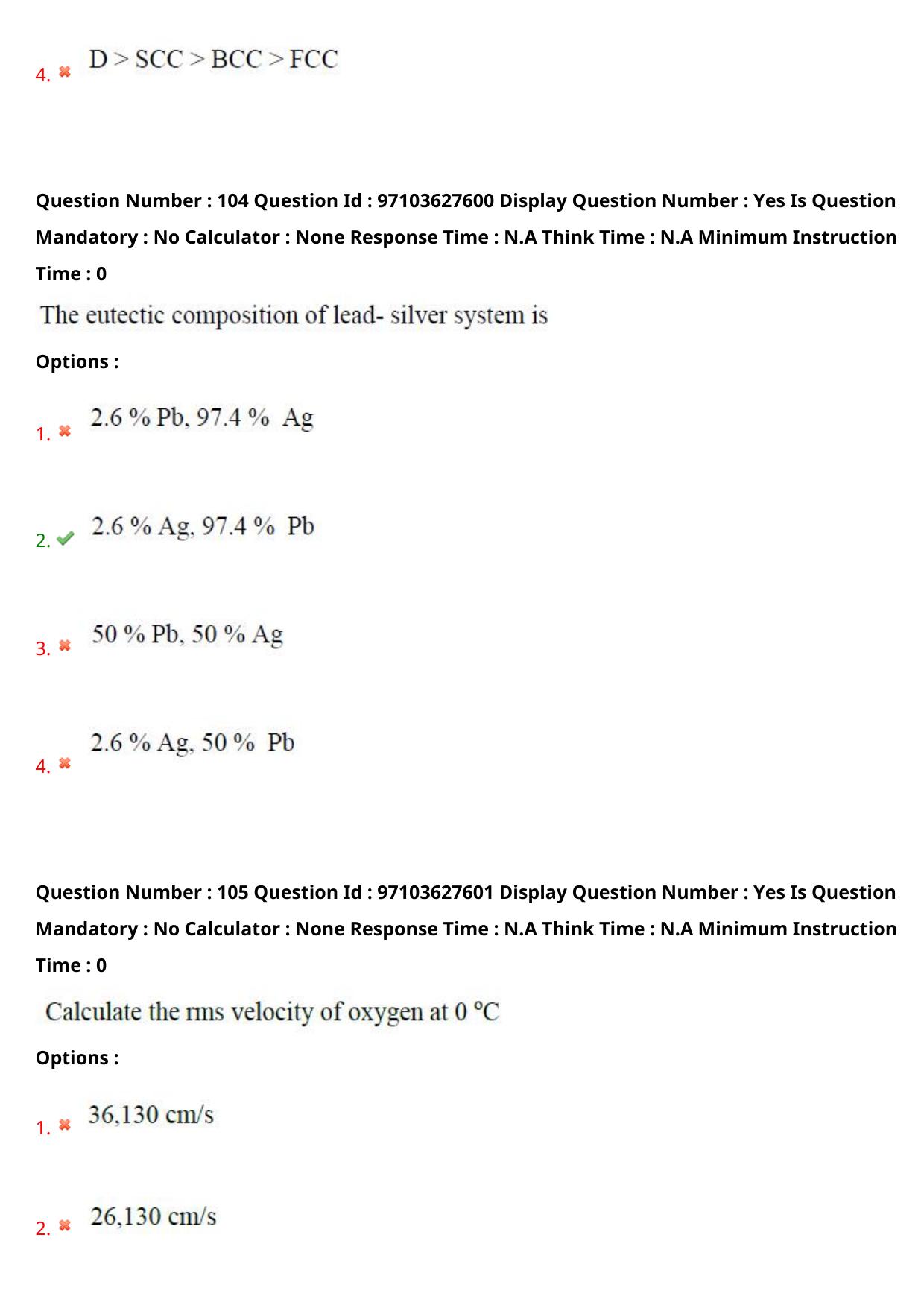 AP RCET 2024 Chemical Sciences Question Paper - Page 69