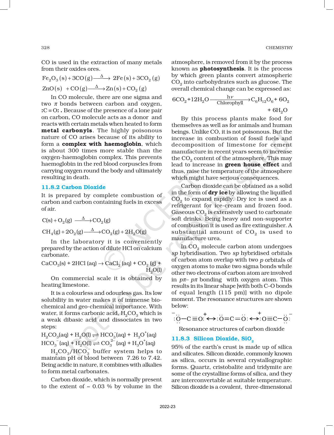 NCERT Book for Class 11 Chemistry Chapter 11 The p-Block Elements - Page 14