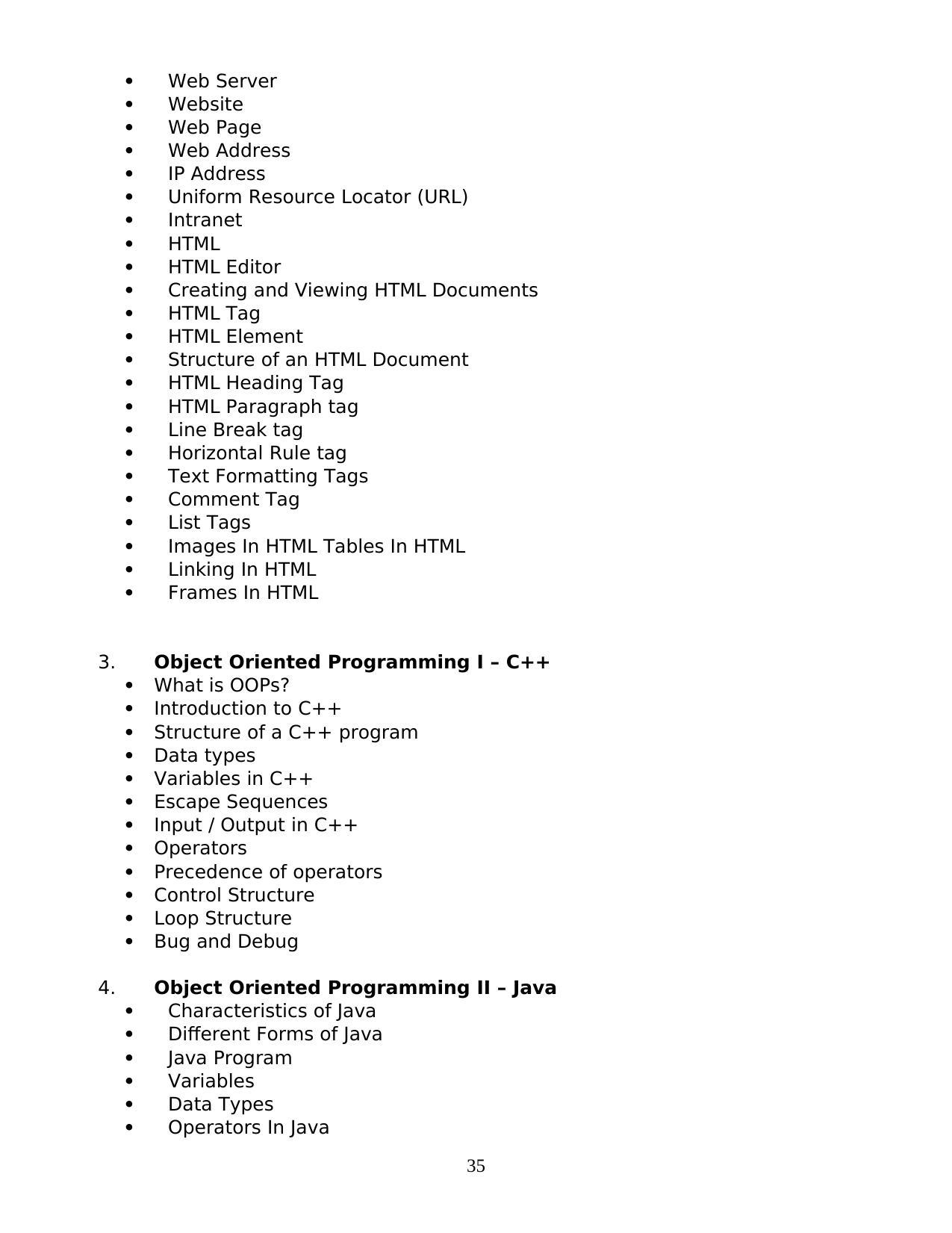 MBOSE Class 10 / SSLC Syllabus PDF - Page 35