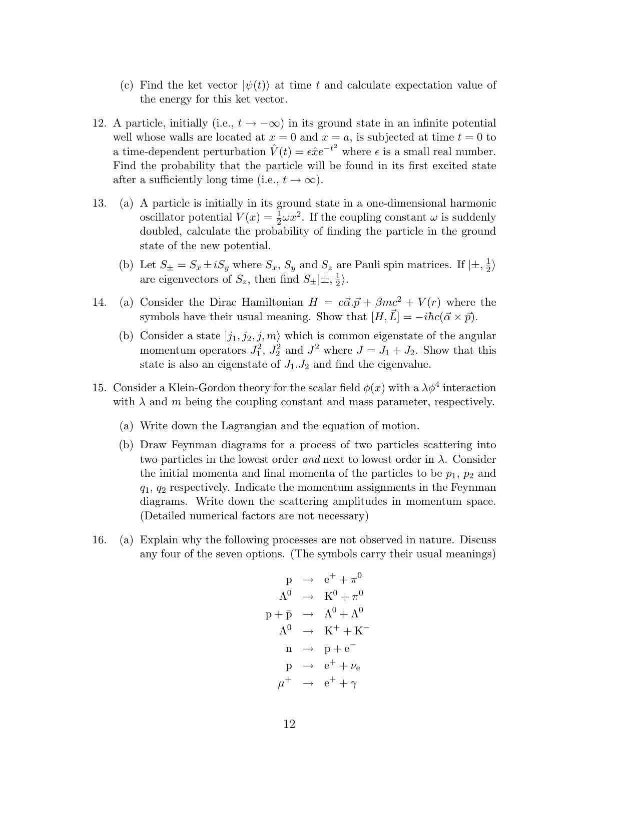 ISI Admission Test JRF in Physics and Applied Mathematics PHB 2015 Sample Paper - Page 12