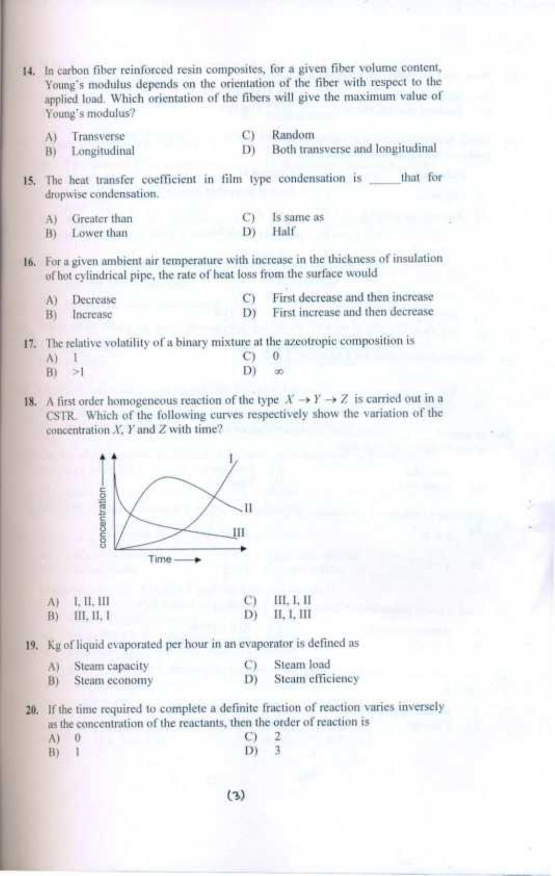 PU CET UG 2017 M.Tech.(Polymer) Question Paper - Page 4