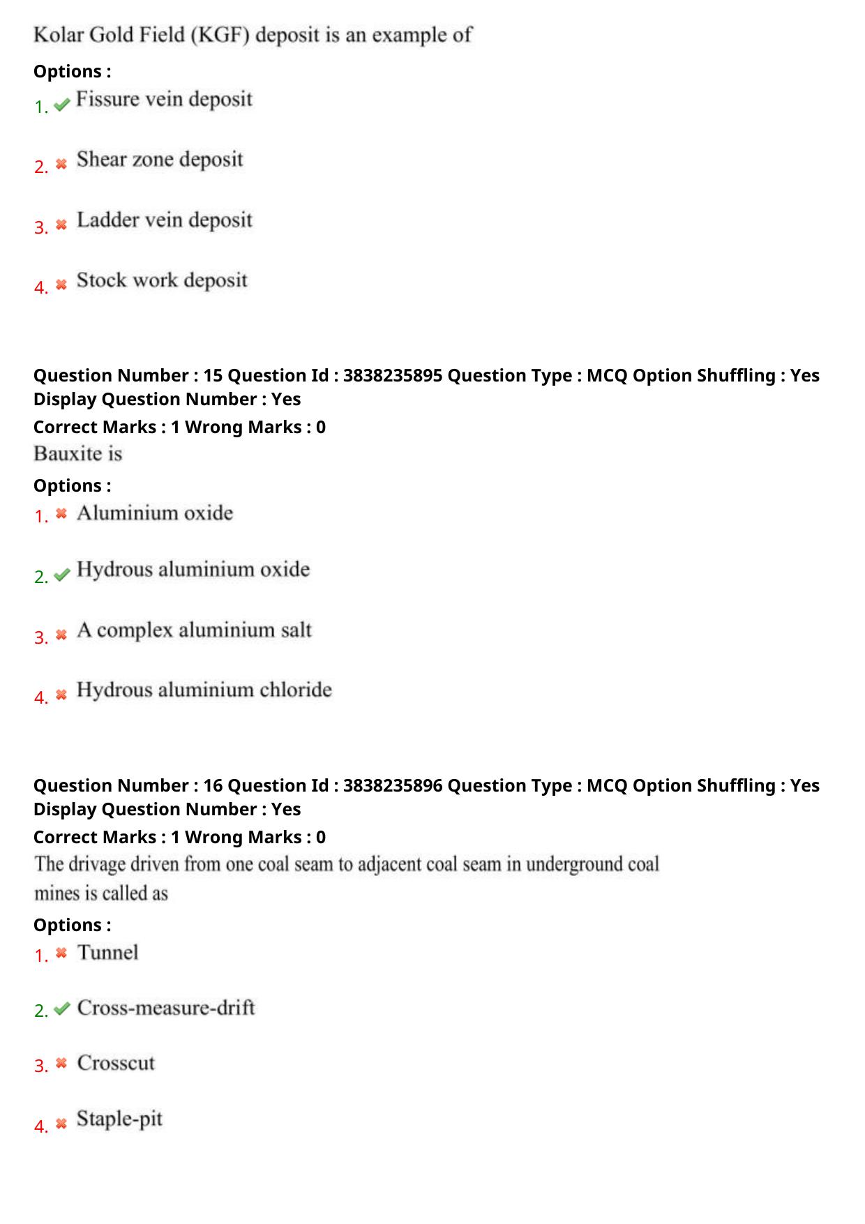 TS PGECET 2024: Mining Engineering Question Papers with Answer - Page 8