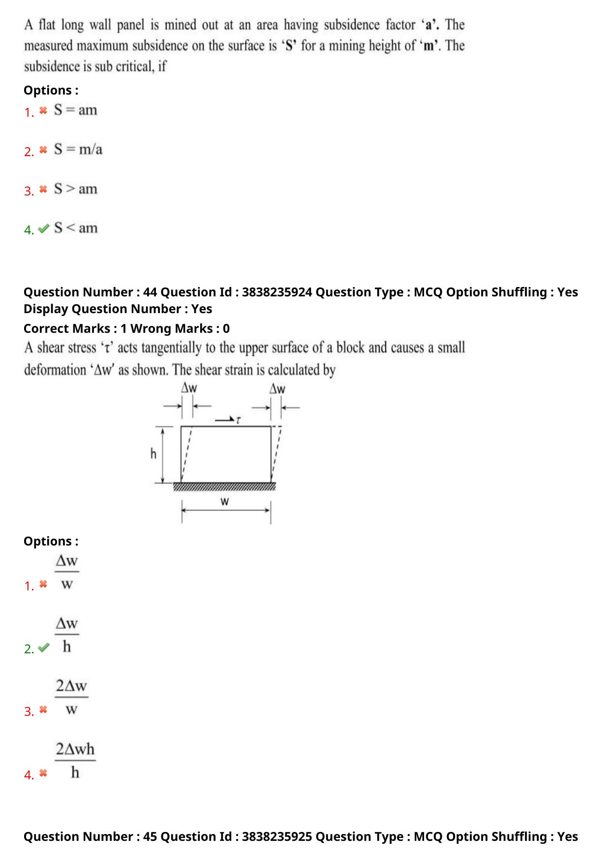 TS PGECET 2024: Mining Engineering Question Papers with Answer - Page 19