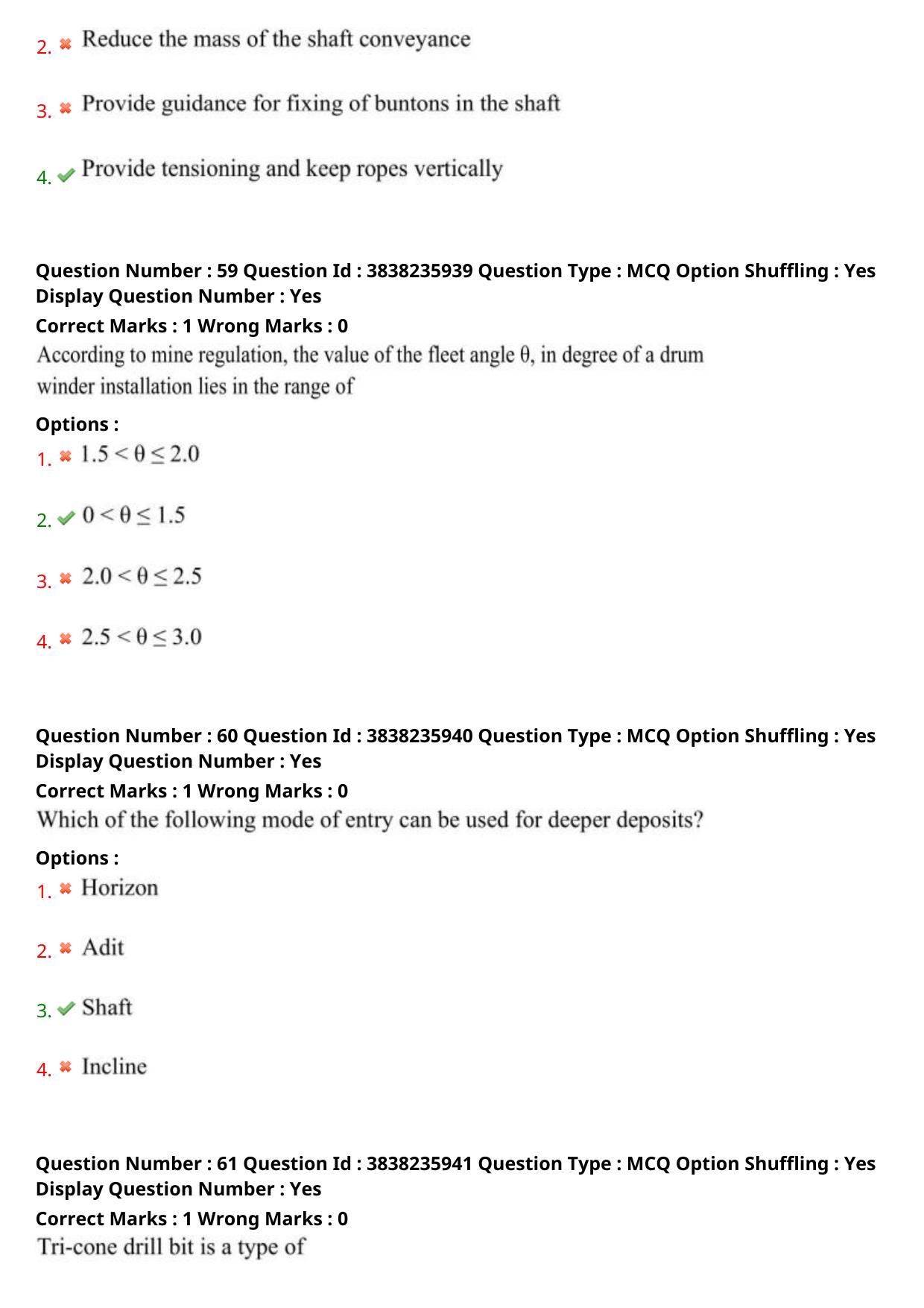 TS PGECET 2024: Mining Engineering Question Papers with Answer - Page 25