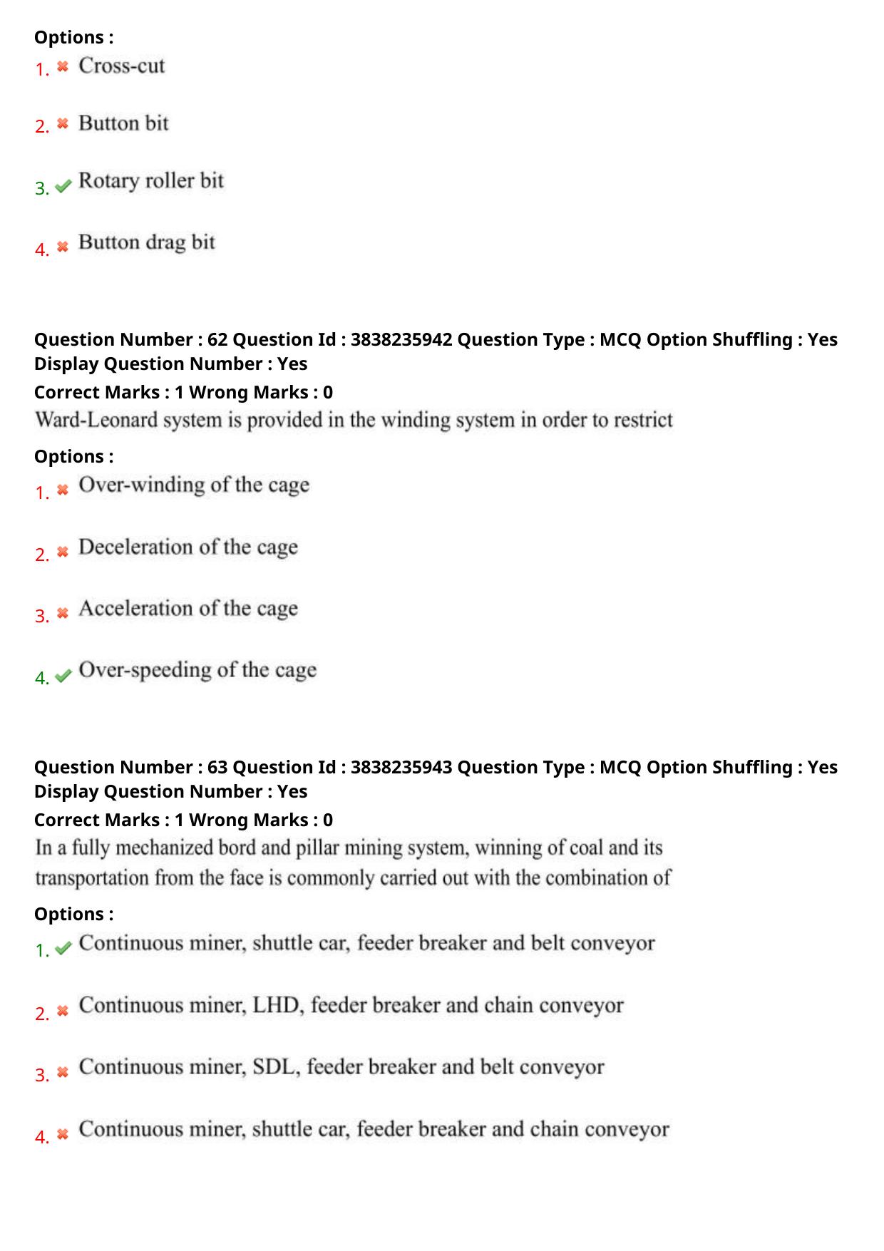 TS PGECET 2024: Mining Engineering Question Papers with Answer - Page 26