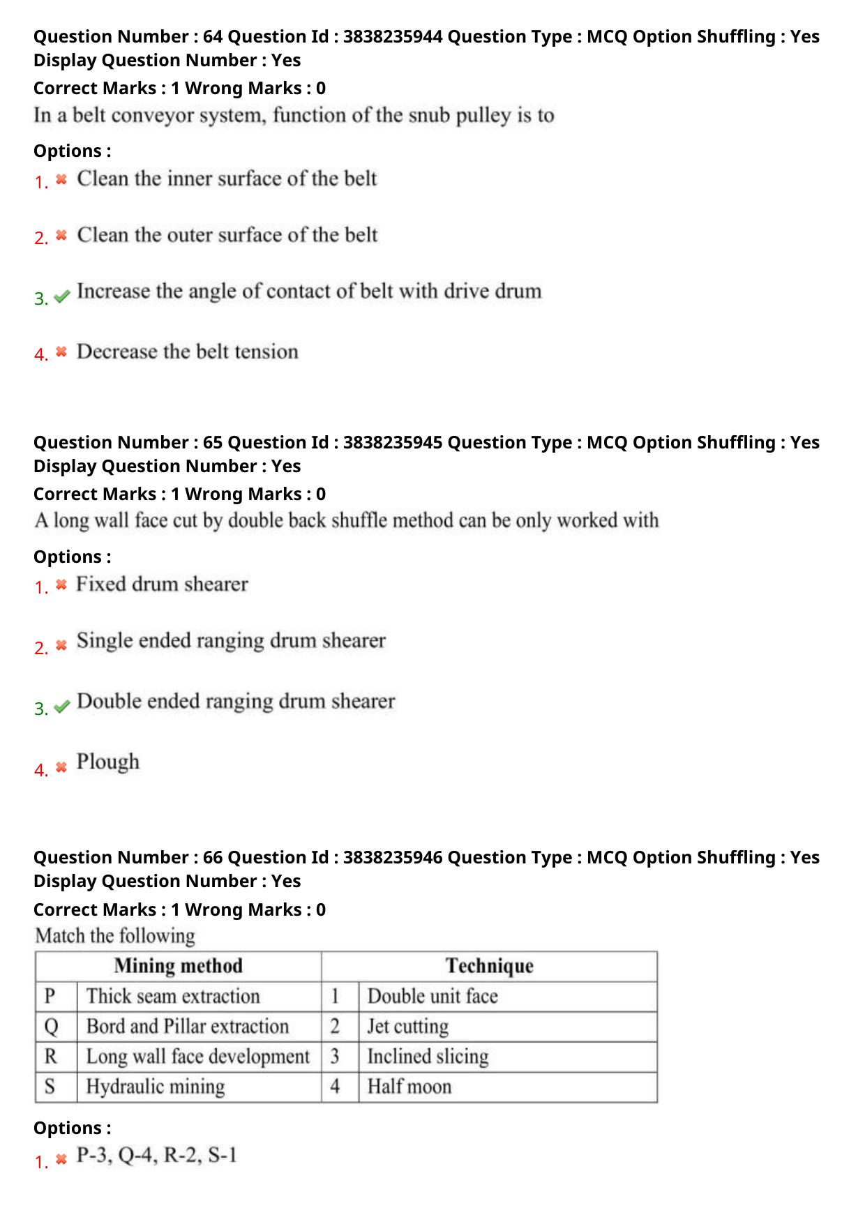 TS PGECET 2024: Mining Engineering Question Papers with Answer - Page 27