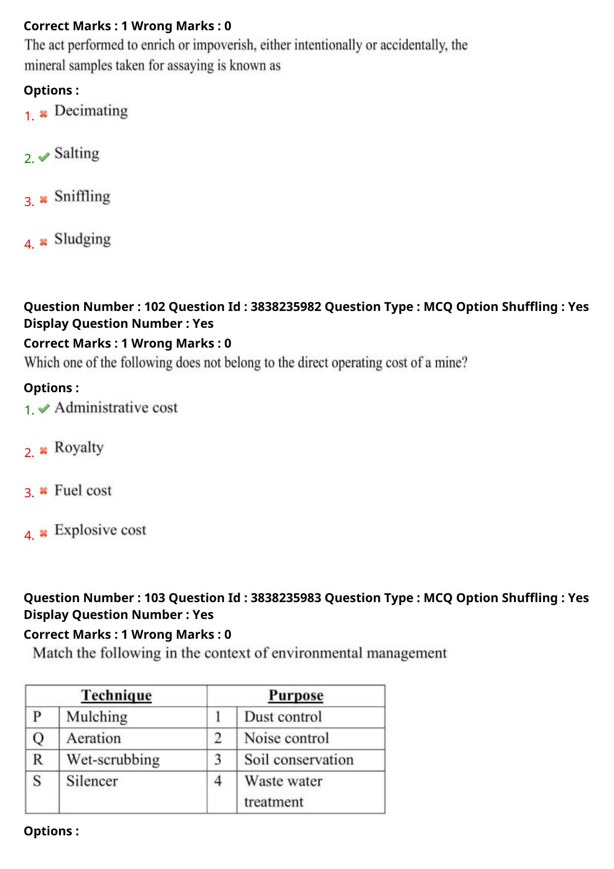 TS PGECET 2024: Mining Engineering Question Papers with Answer - Page 41