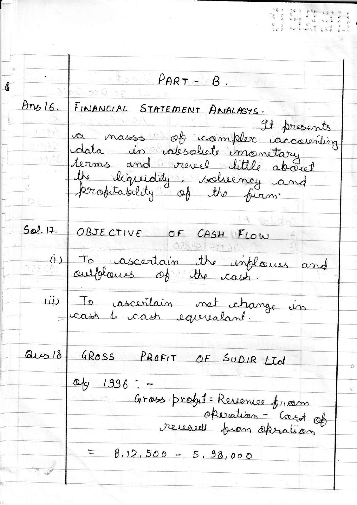 UBSE Class 12 Accountancy 2020 Toppers Answer Sheet - Page 17